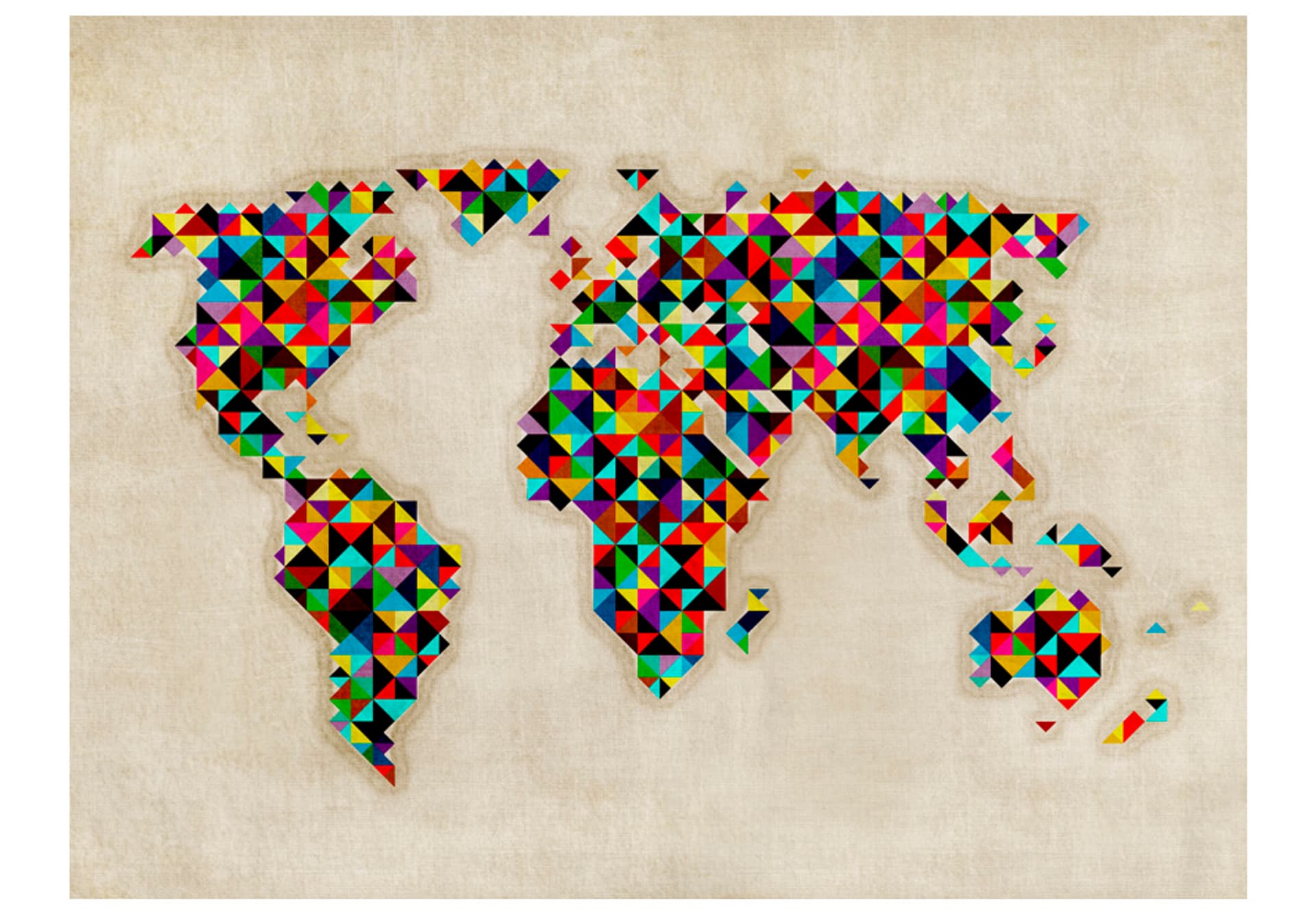 

Fototapeta - World Map - a kaleidoscope of colors (rozmiar 350x270)