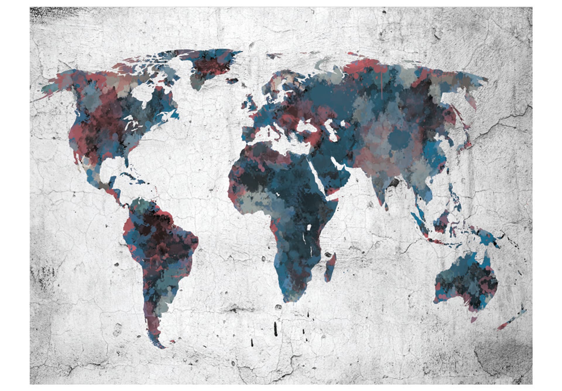 

Fototapeta - World map on the wall (rozmiar 250x193)