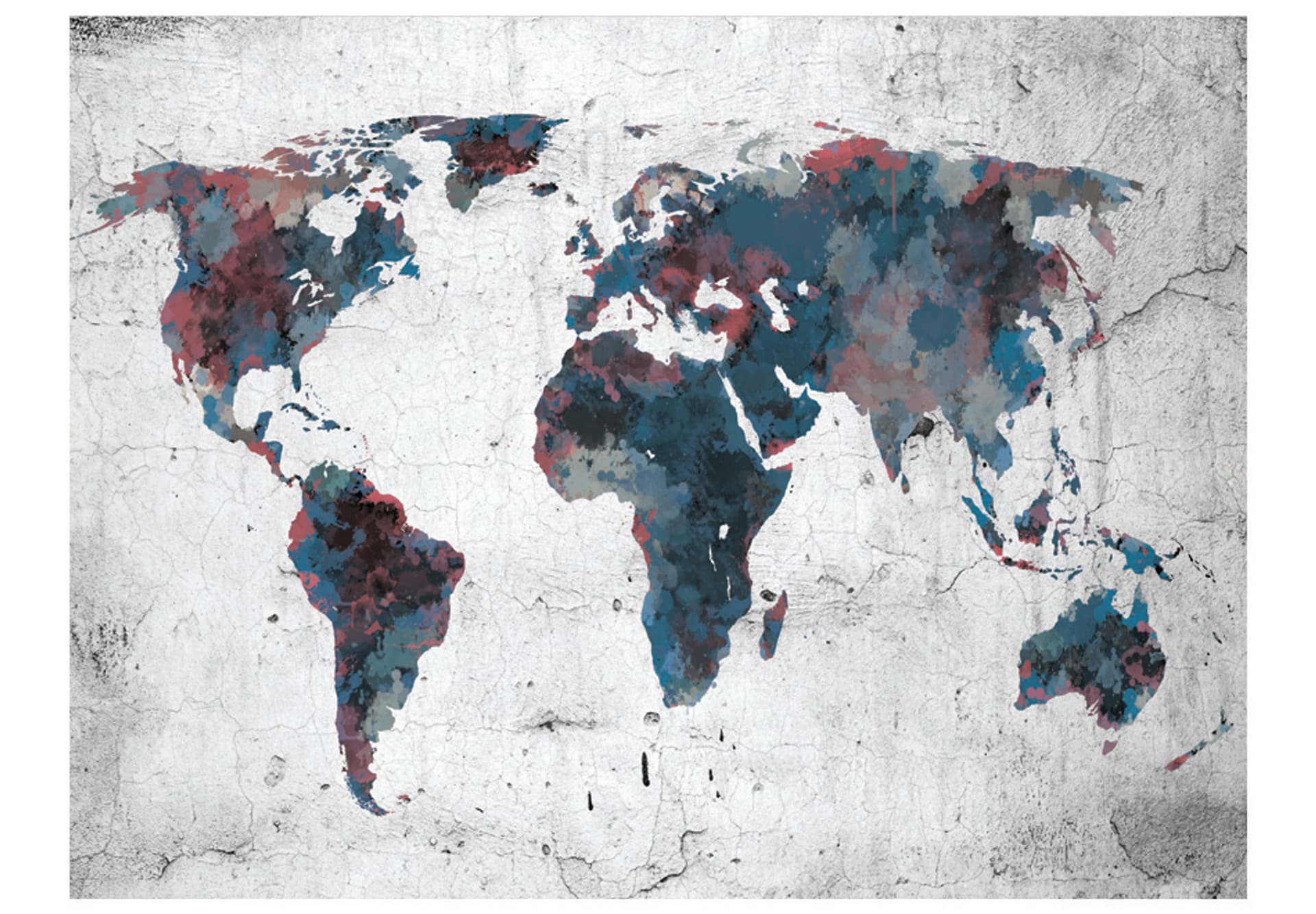 

Fototapeta - World map on the wall (rozmiar 350x270)