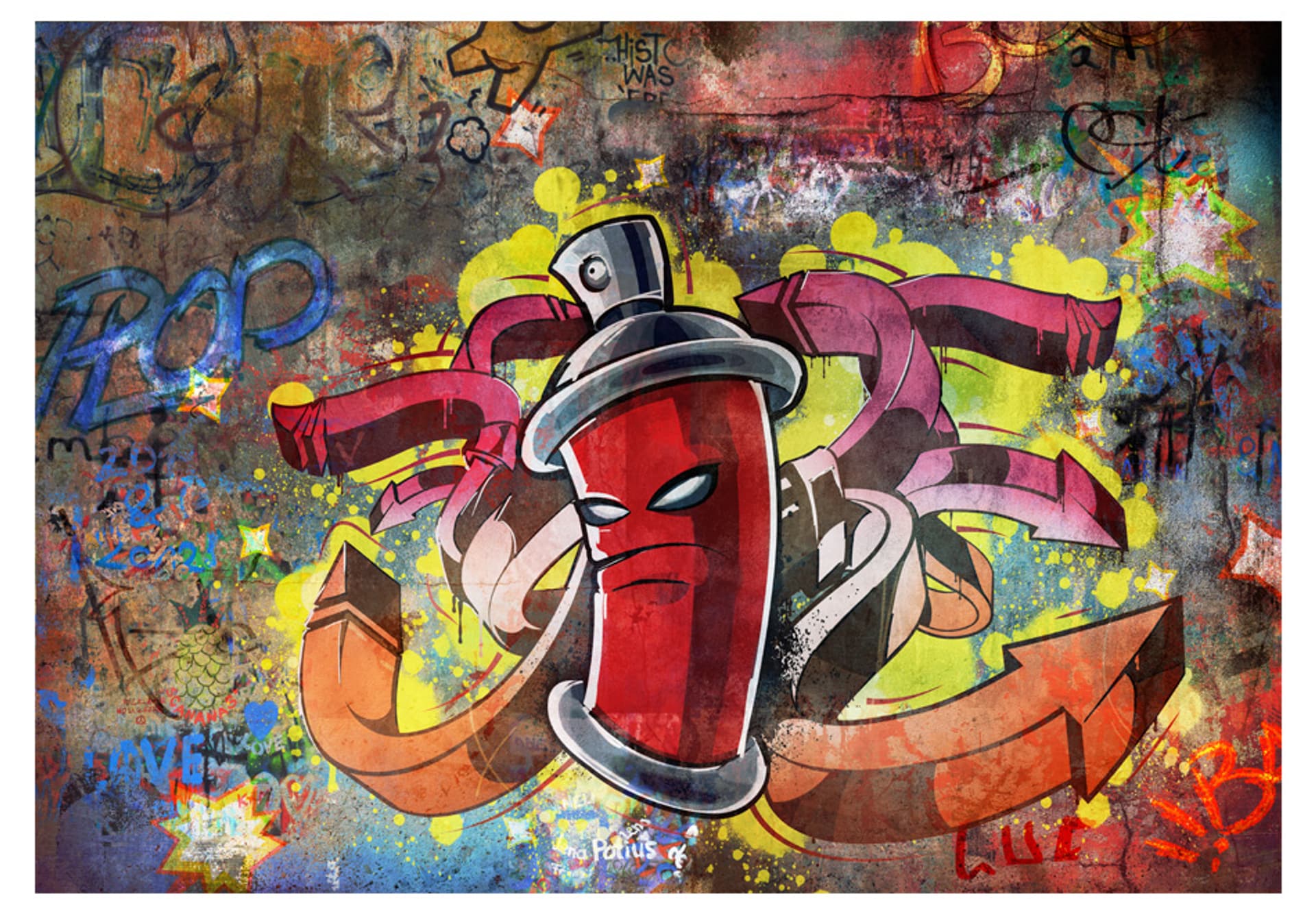 

Fototapeta - Graffiti monster (rozmiar 200x140)