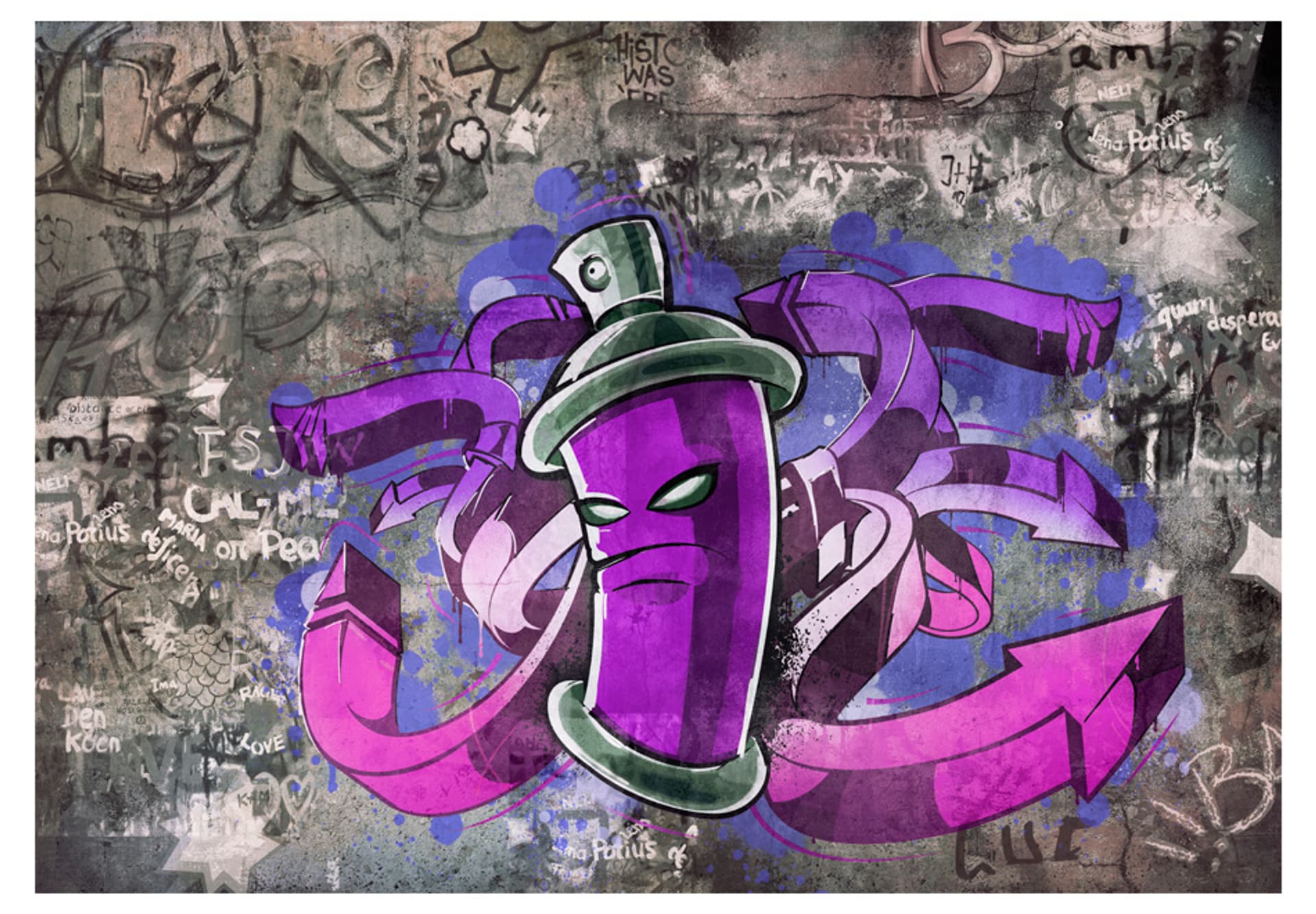 

Fototapeta - Graffiti spray can (rozmiar 350x245)