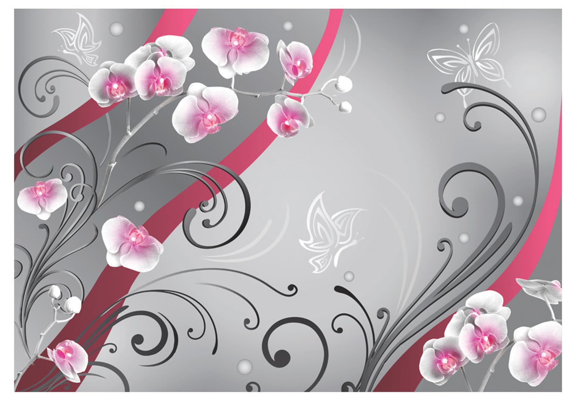

Fototapeta - Różowe orchidee - wariacja (rozmiar 100x70)