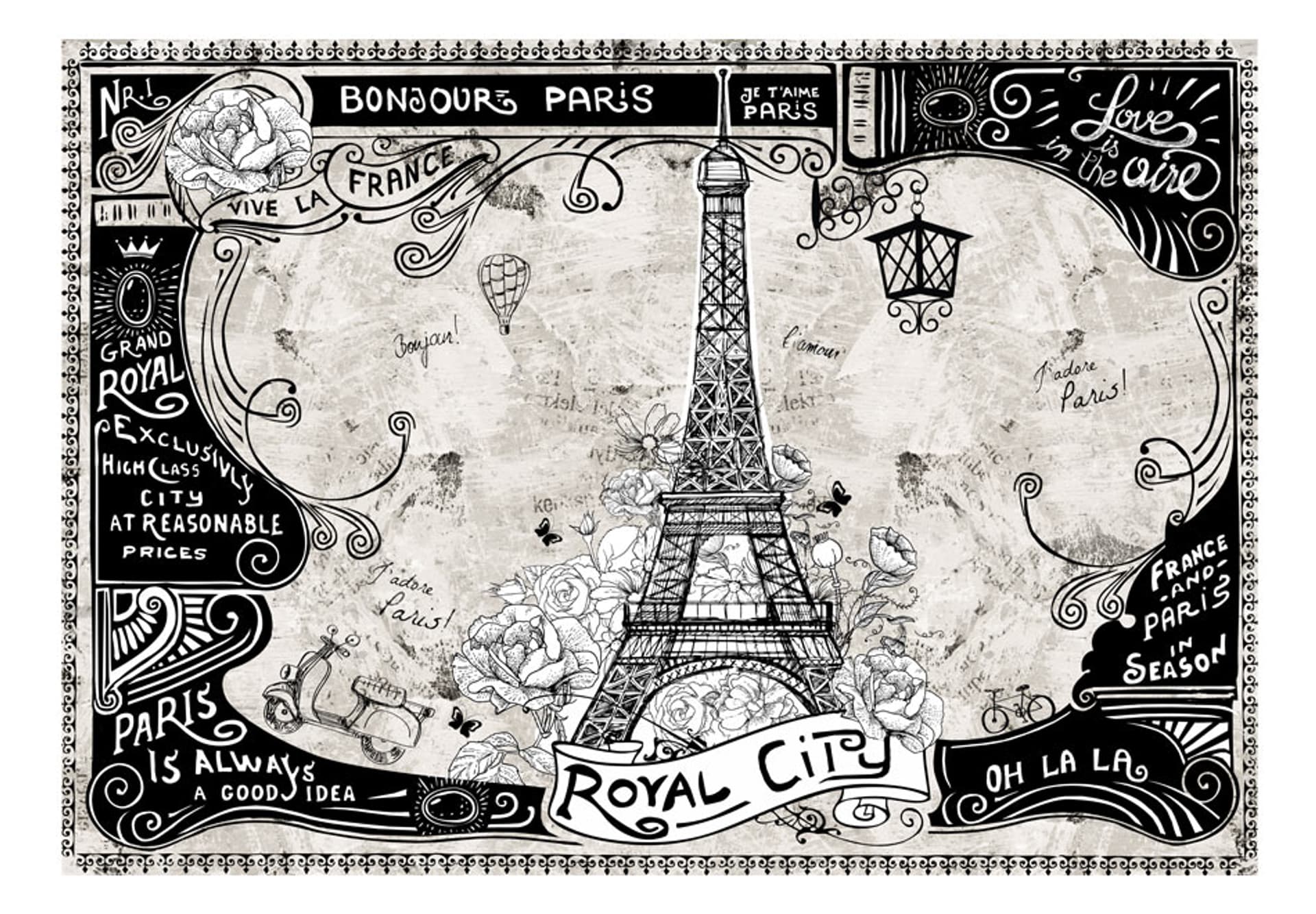 

Fototapeta - Bonjour Paris (rozmiar 200x140)
