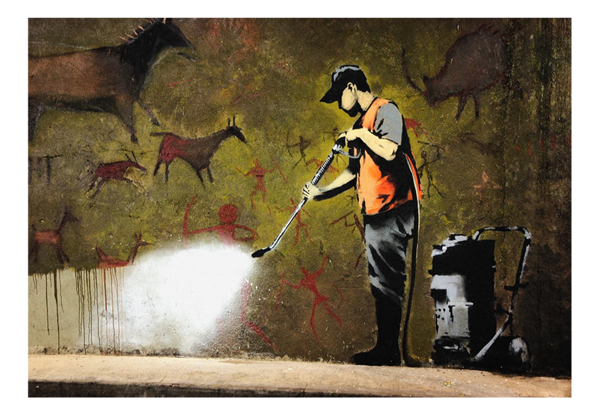 

Fototapeta - Banksy - Cave Painting (rozmiar 300x210)