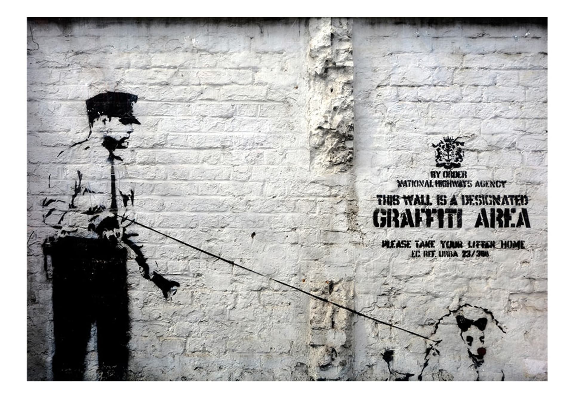 

Fototapeta - Banksy - Graffiti Area (rozmiar 400x280)