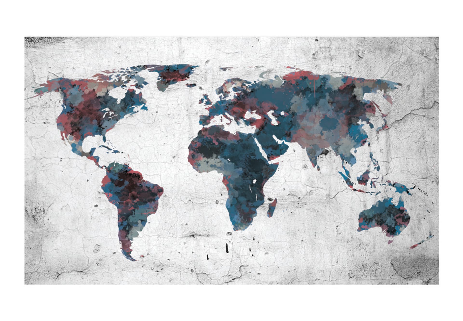 

Fototapeta - World map on the wall (rozmiar 450x270)