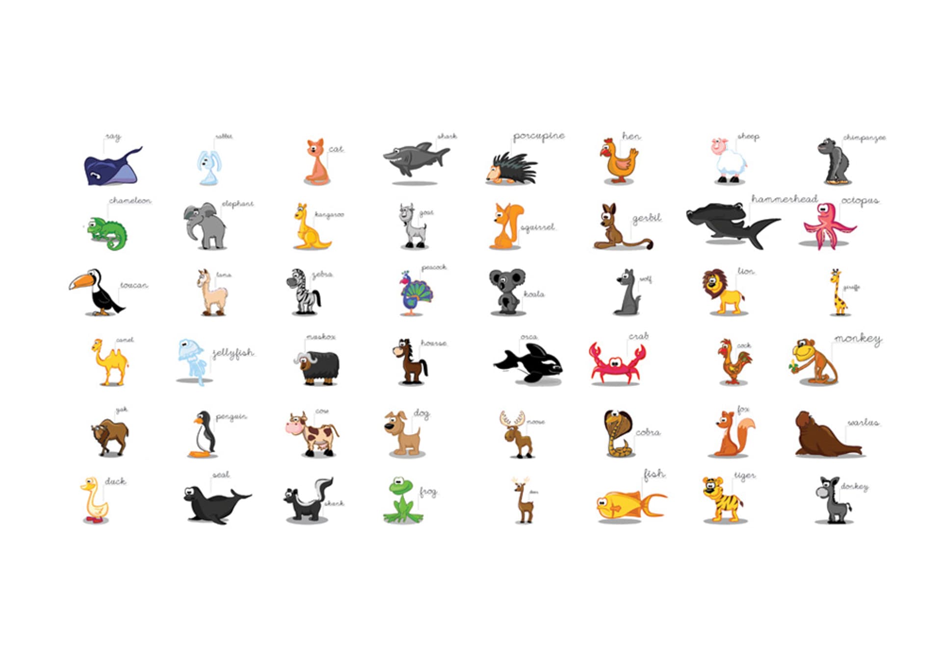 

Fototapeta XXL - Learning by playing (animals) (rozmiar 550x270)