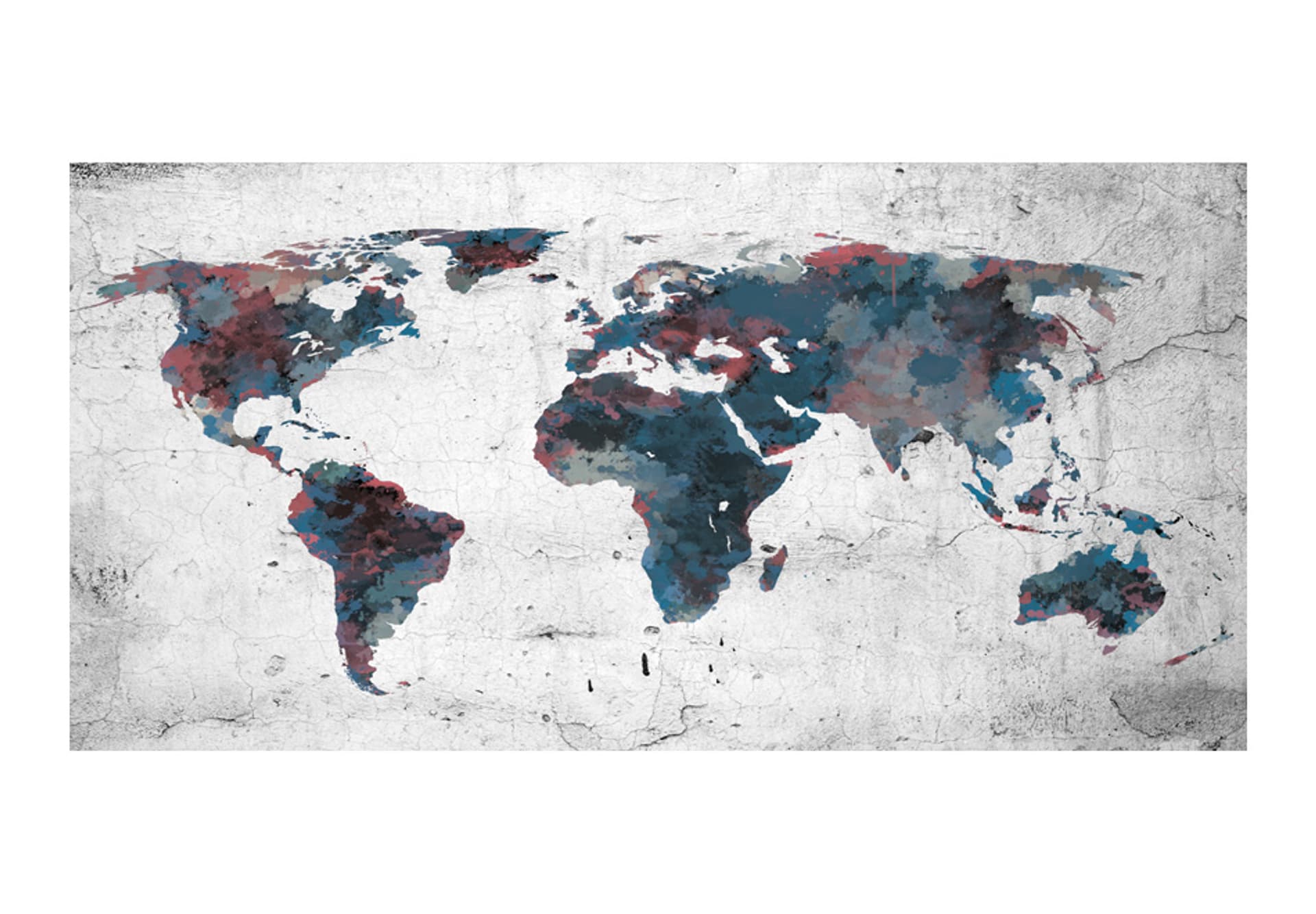 

Fototapeta XXL - World map on the wall (rozmiar 550x270)