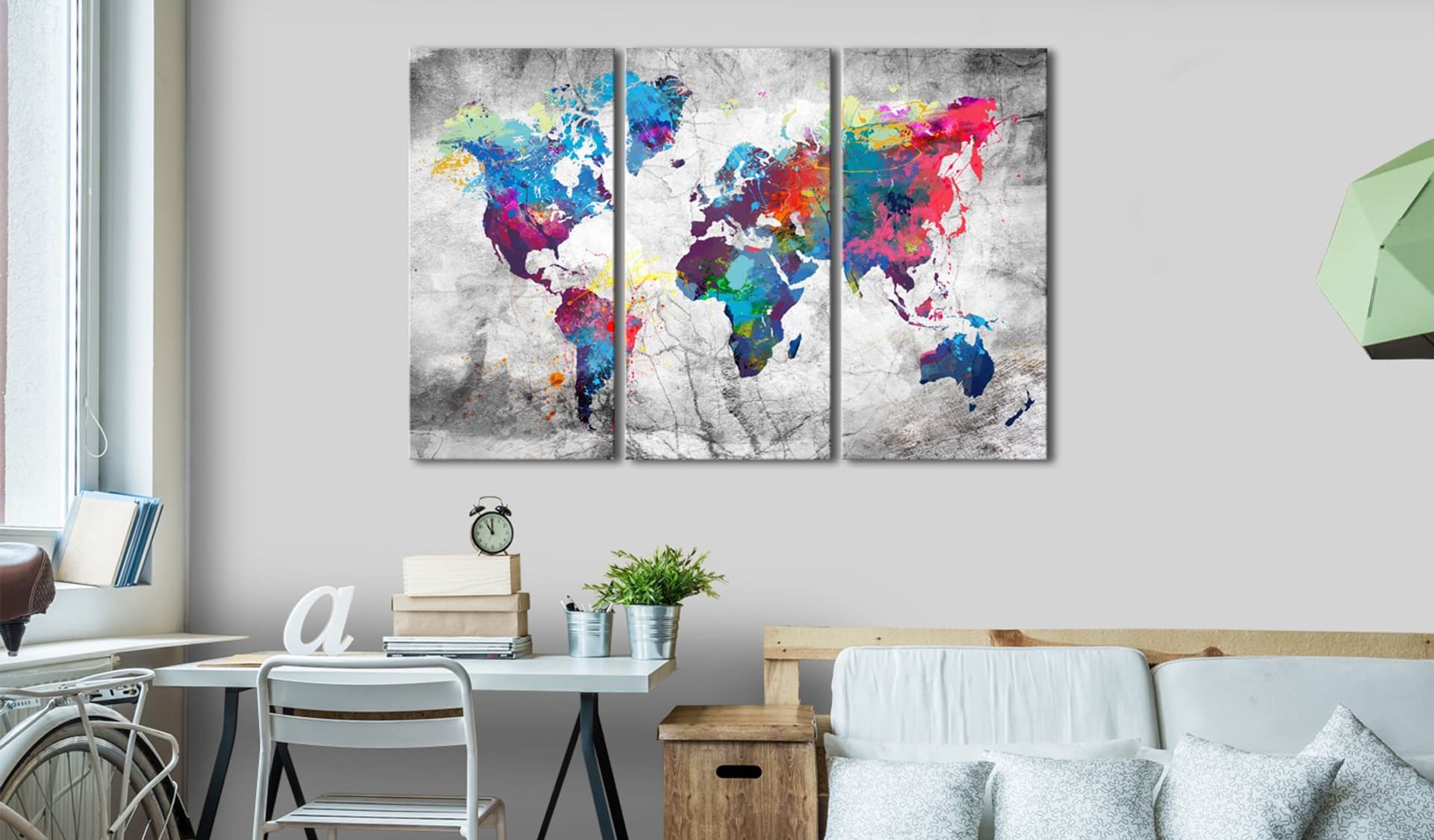

Obraz - Mapy: Szary styl (rozmiar 90x60)