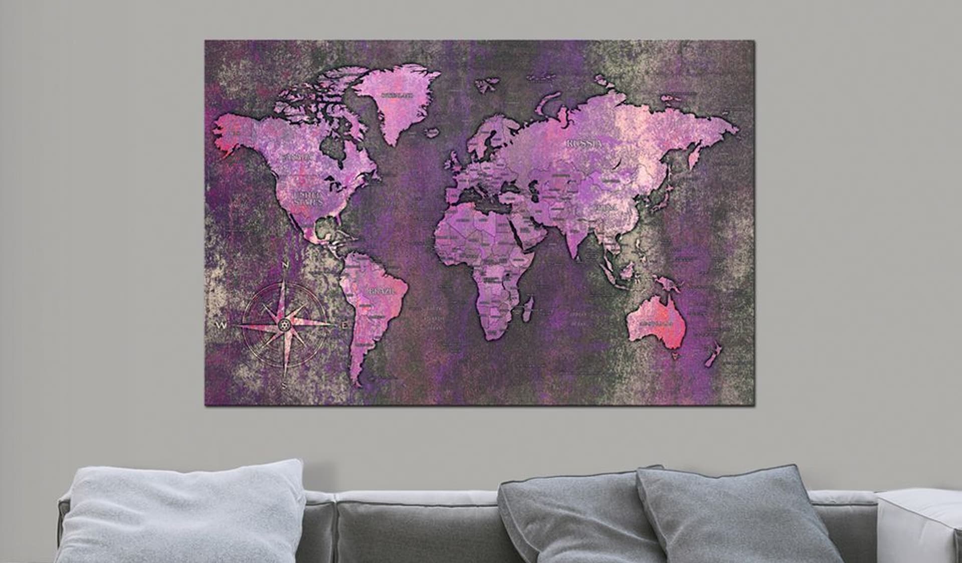 

Obraz - Ametystowa mapa (rozmiar 60x40)