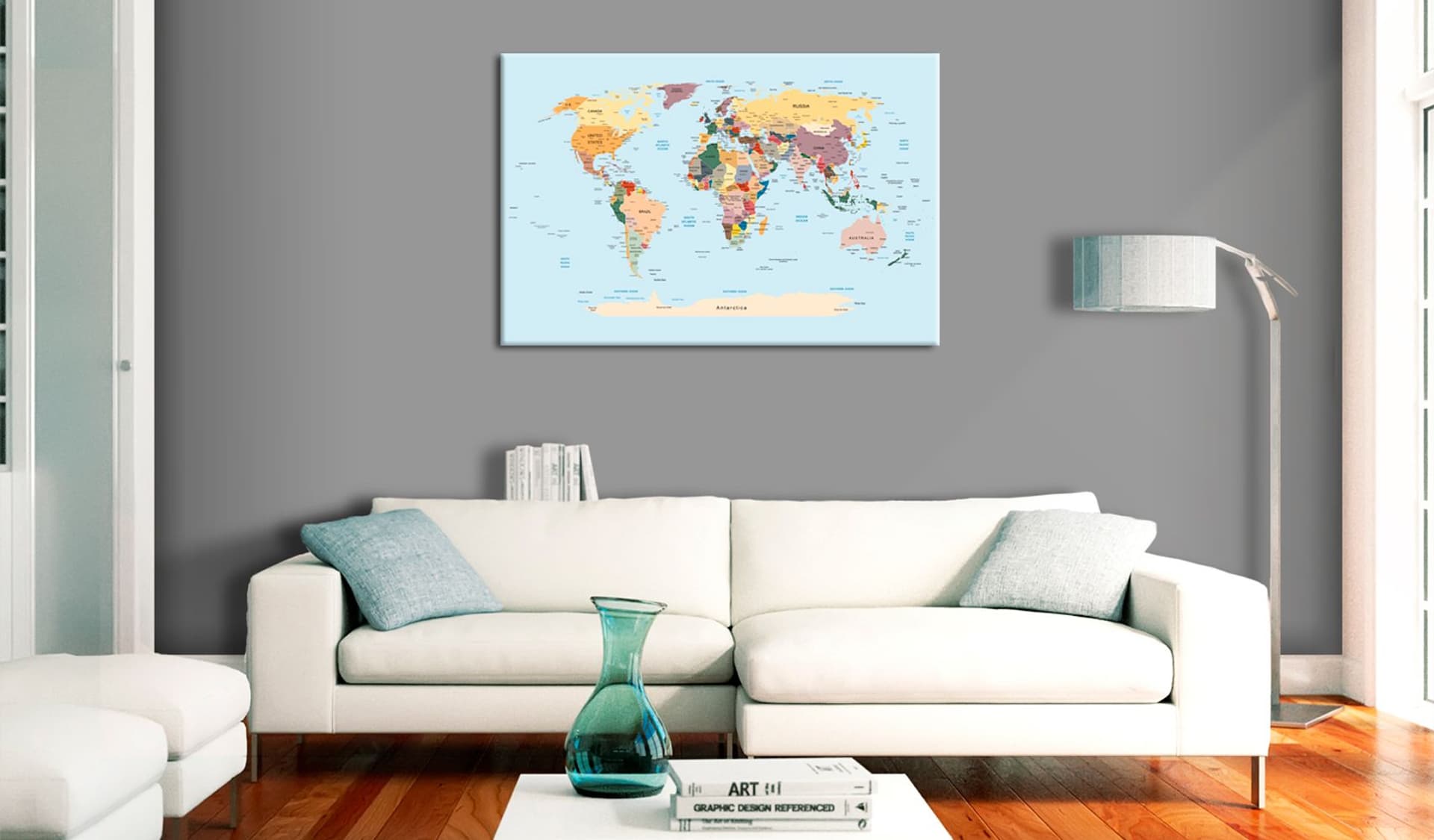 

Obraz - Mapa świata: Podróżuj ze mną (rozmiar 60x40)