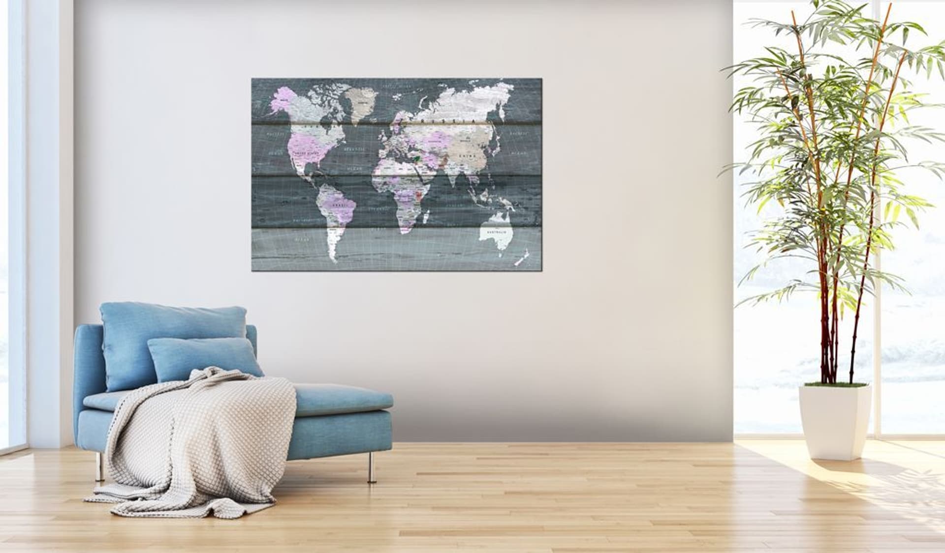 

Obraz na korku - Wędrówka przez świat [Mapa korkowa] (rozmiar 60x40)