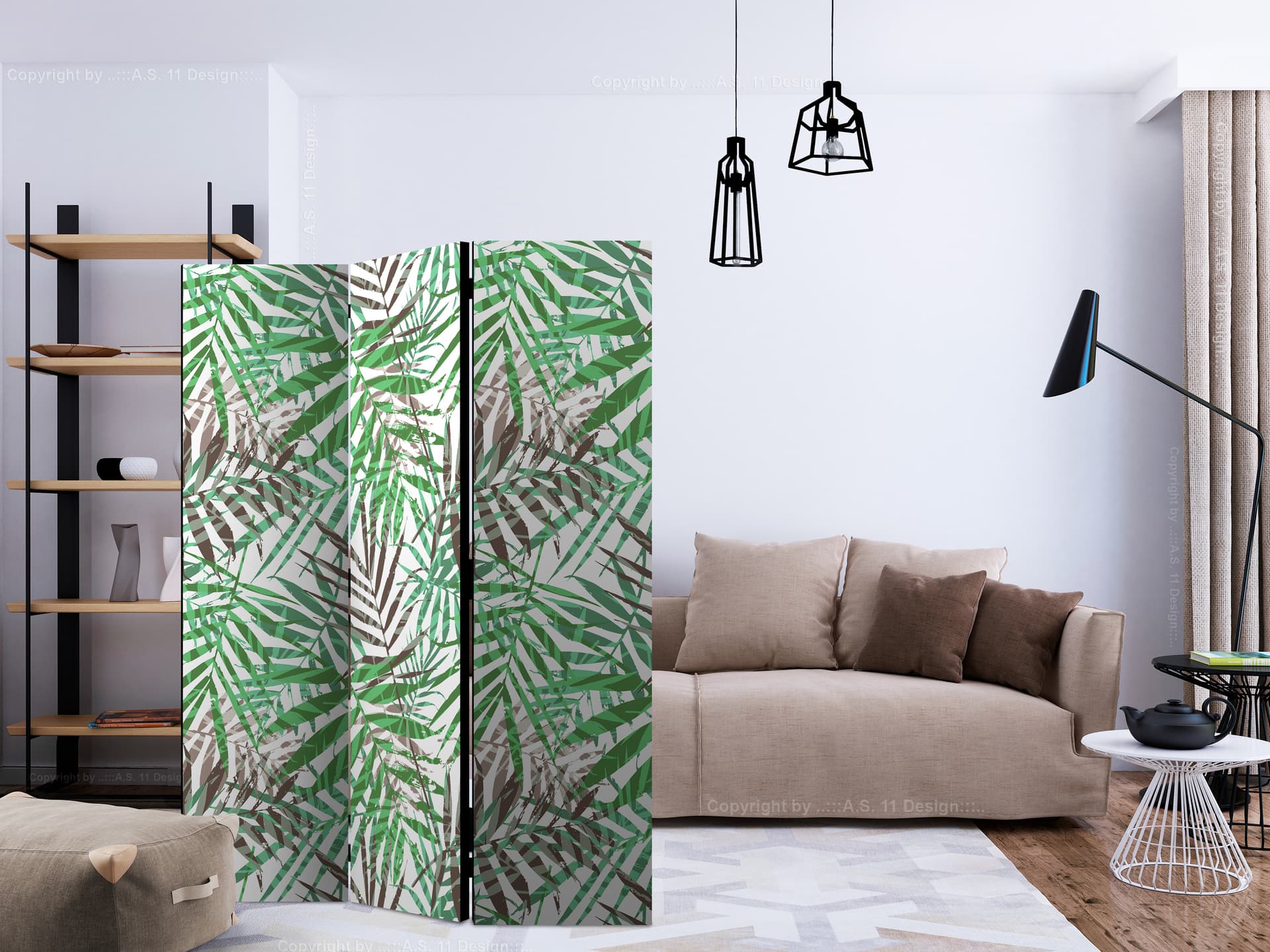 

Parawan 3-częściowy - Dzikie liście [Room Dividers] (rozmiar 135x172)
