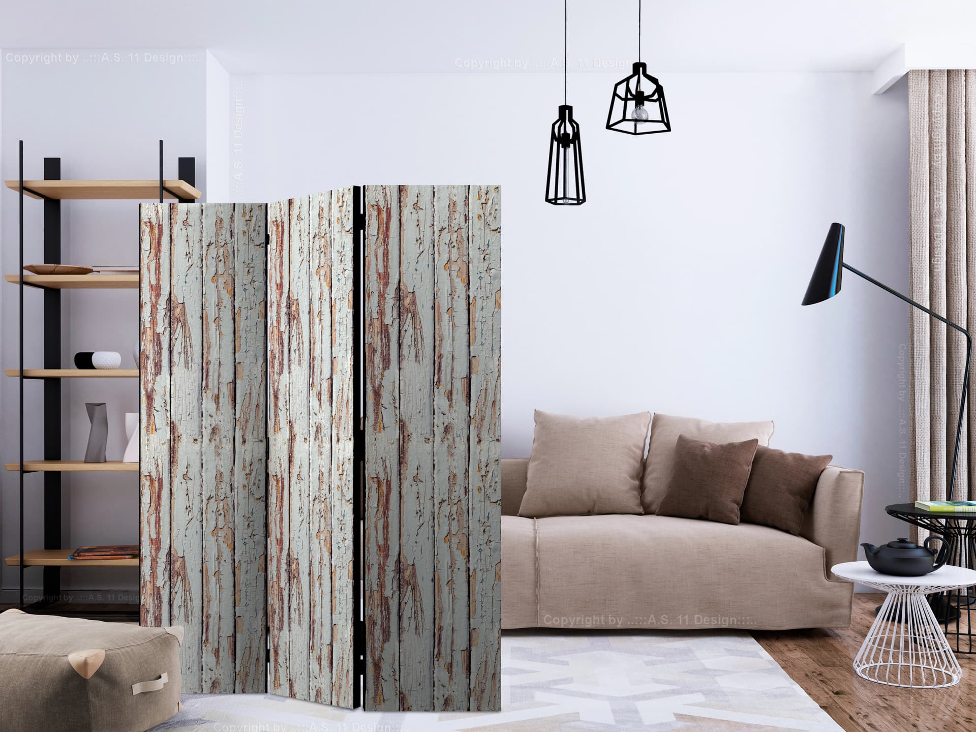 

Parawan 3-częściowy - Zainspirowane lasem [Room Dividers] (rozmiar 135x172)