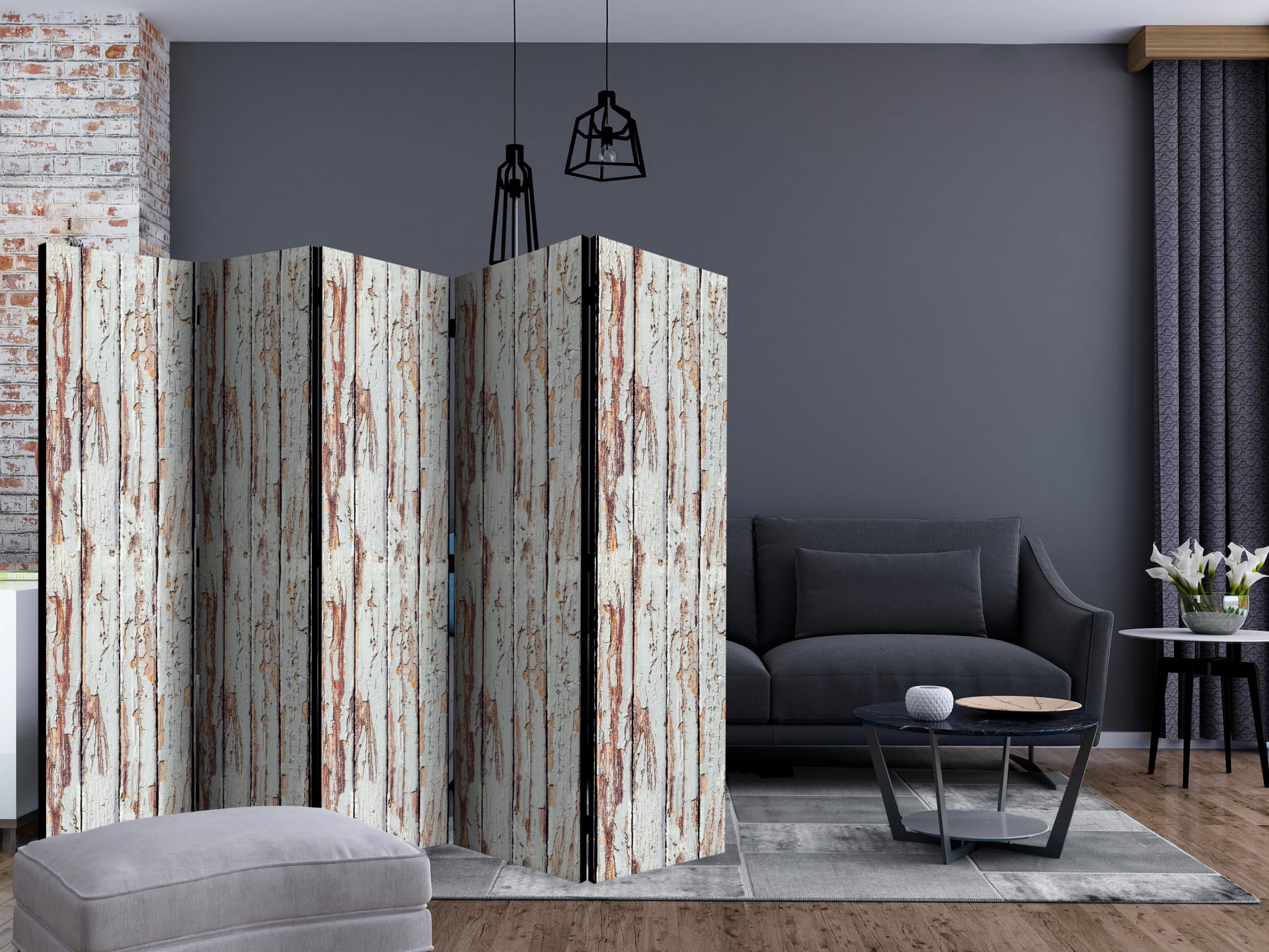 

Parawan 5-częściowy - Zainspirowane lasem II [Room Dividers] (rozmiar 225x172)