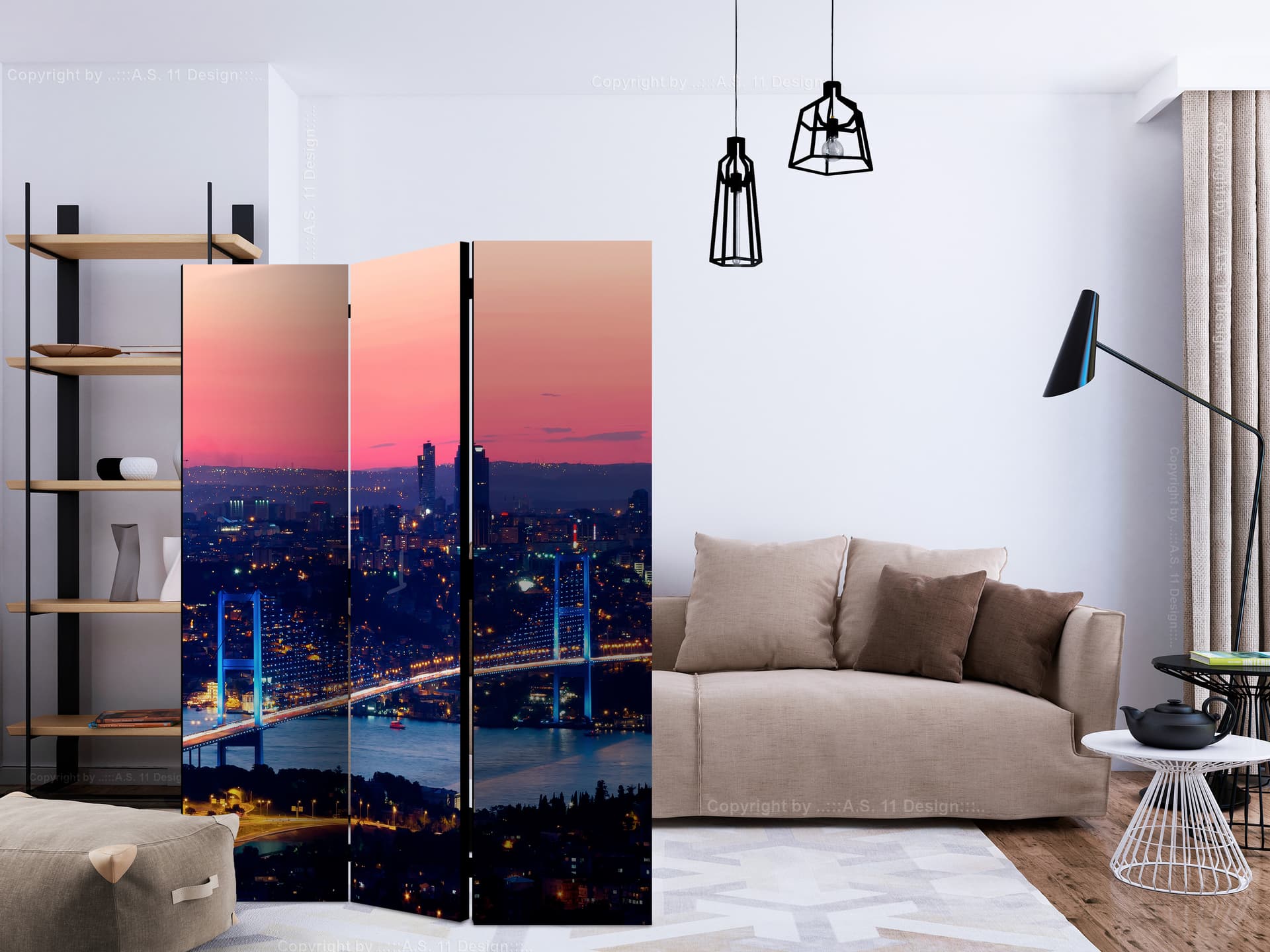 

Parawan 3-częściowy - Most Bosforski [Room Dividers] (rozmiar 135x172)