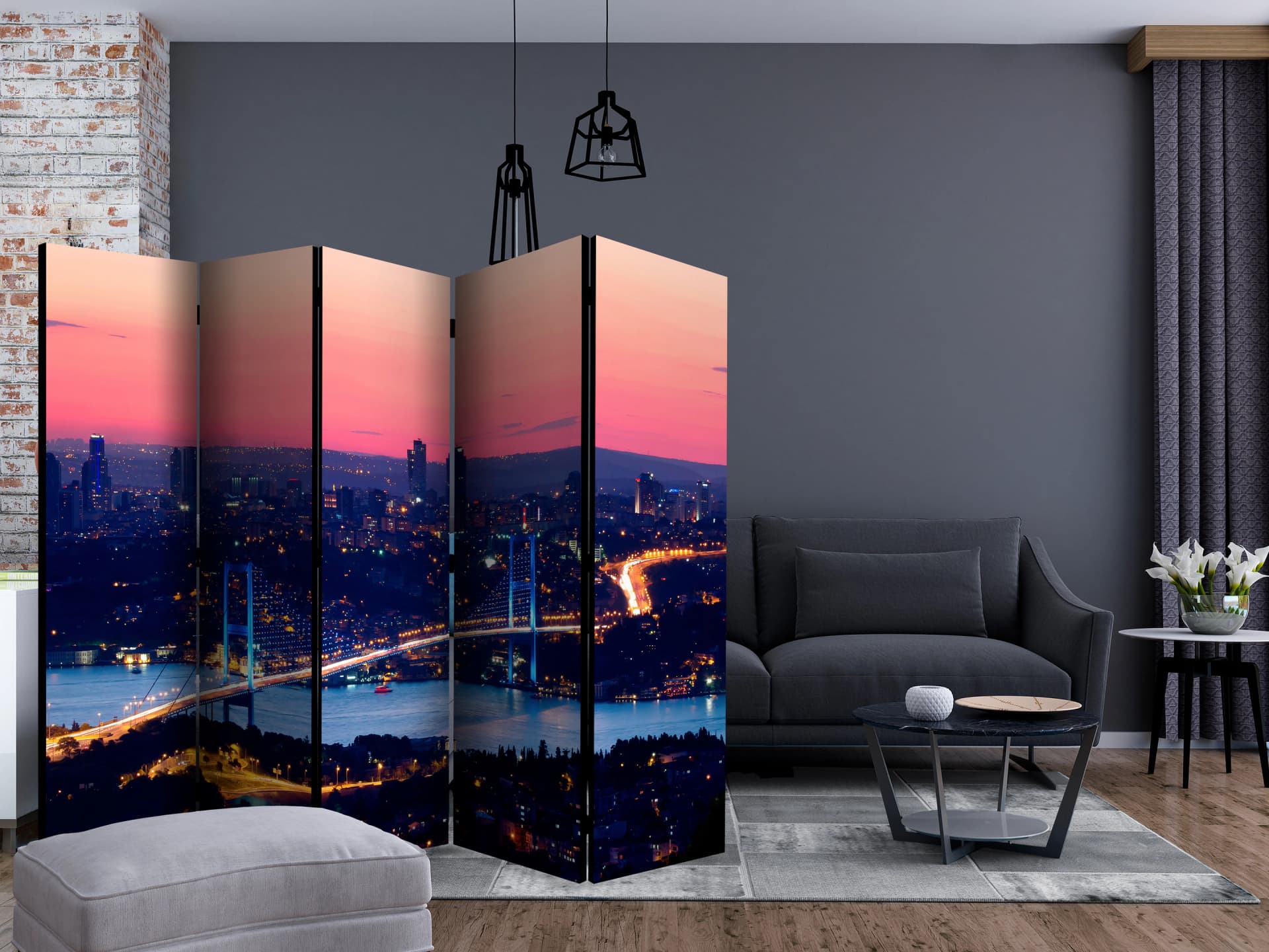 

Parawan 5-częściowy - Most Bosforski II [Room Dividers] (rozmiar 225x172)