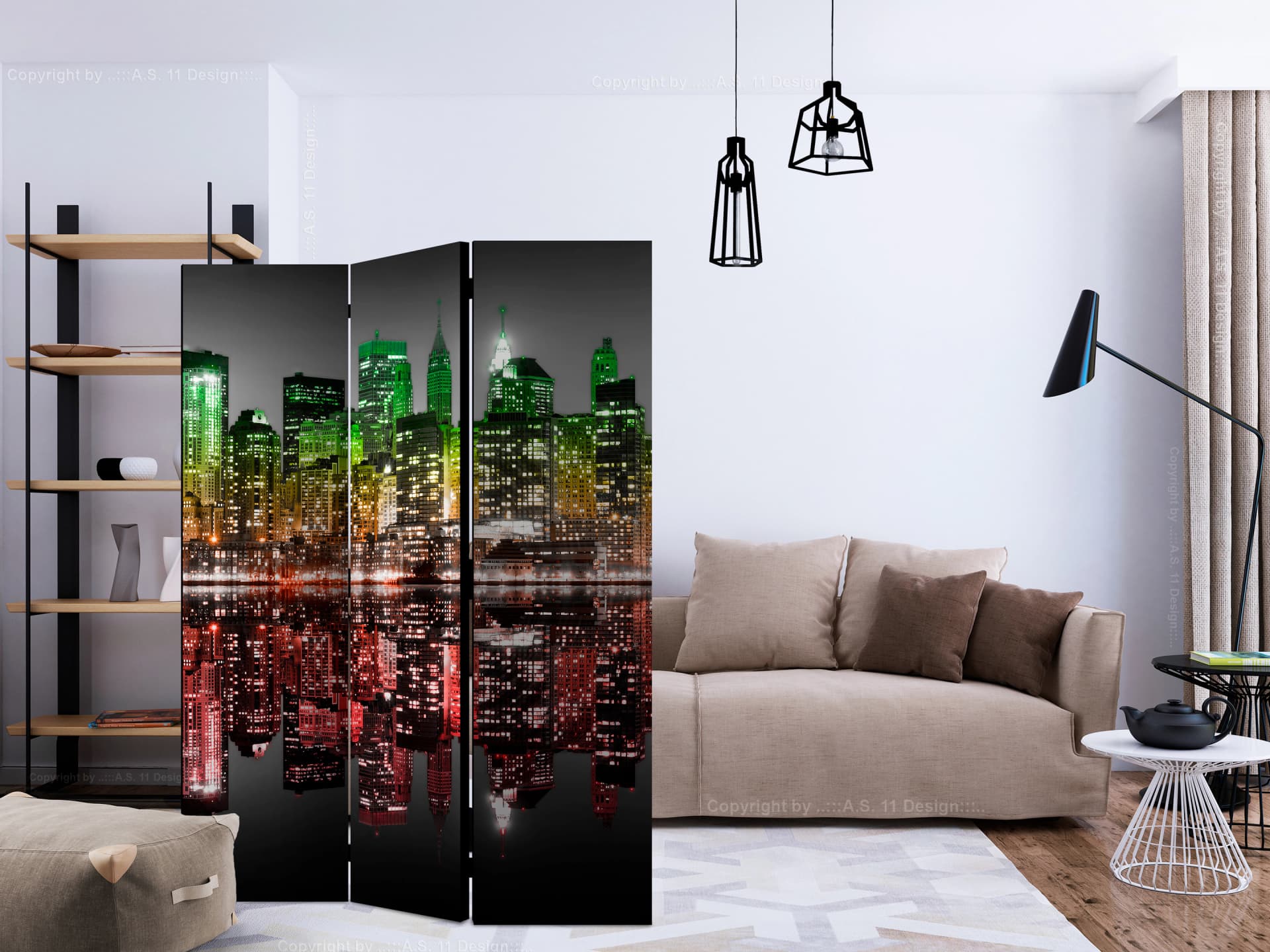 

Parawan 3-częściowy - Reggae - Nowy Jork [Room Dividers] (rozmiar 135x172)