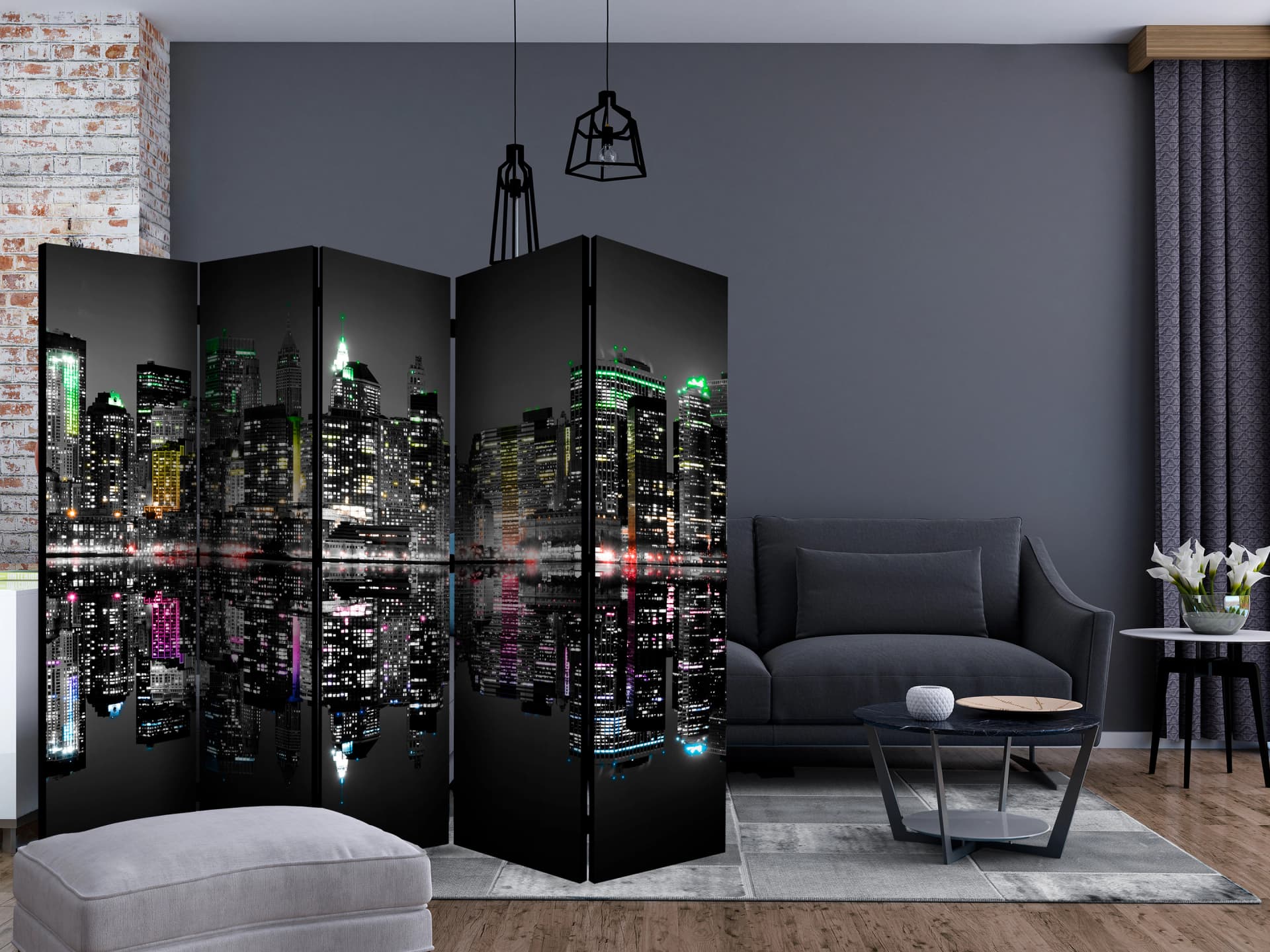 

Parawan 5-częściowy - Nowy Jork - moje marzenie II [Room Dividers] (rozmiar 225x172)
