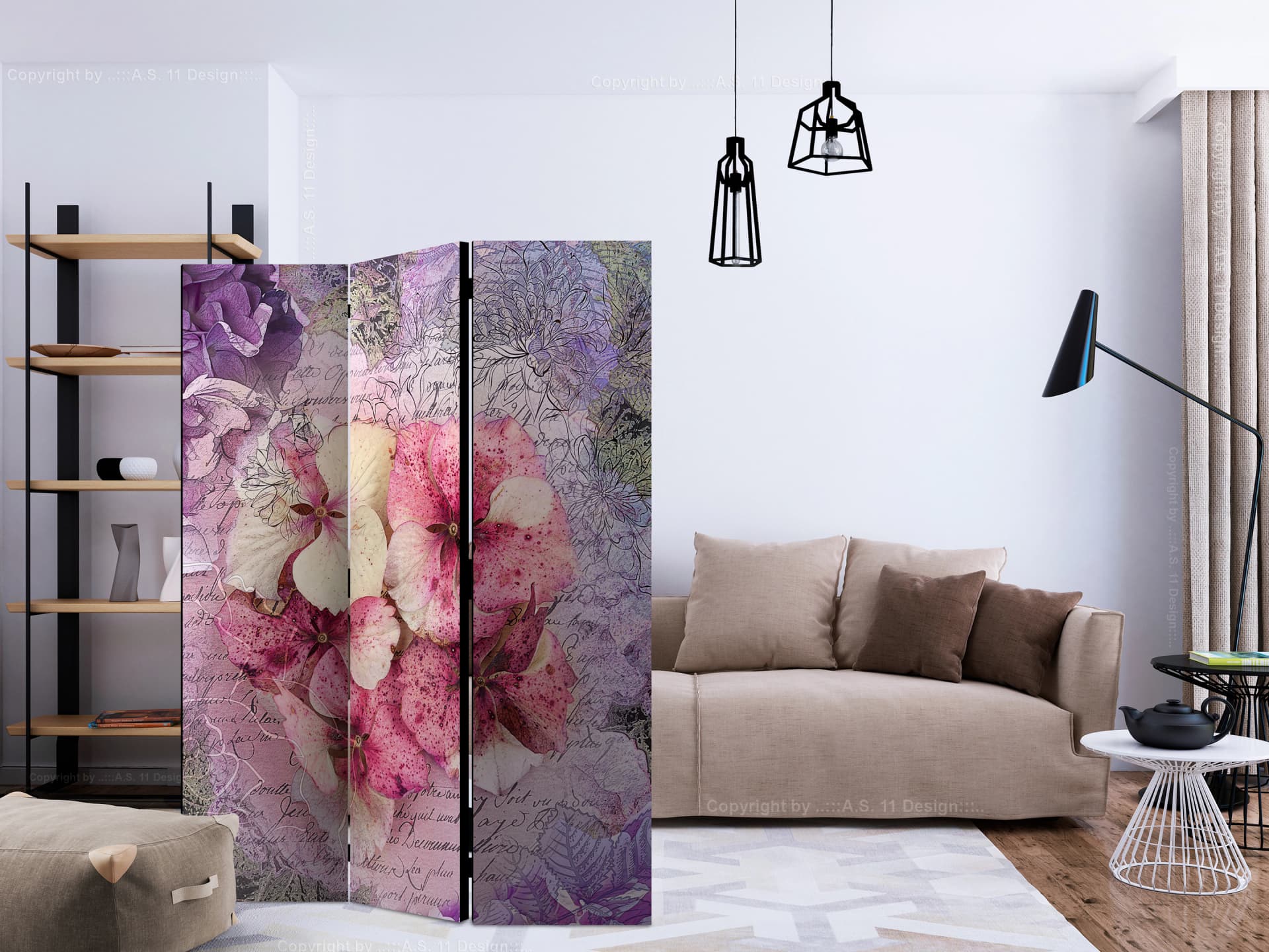 

Parawan 3-częściowy - Wspomnienie [Room Dividers] (rozmiar 135x172)