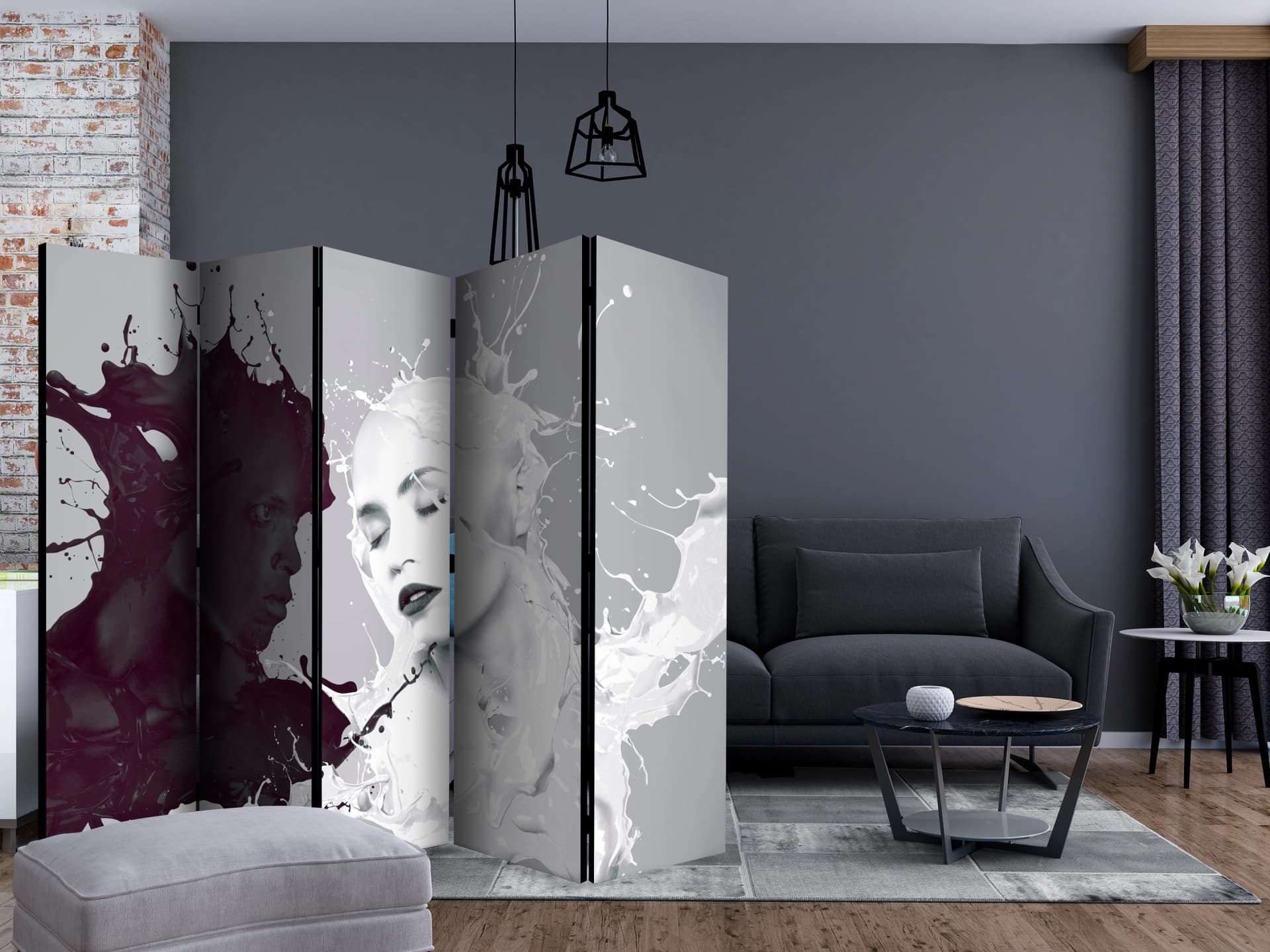 

Parawan 5-częściowy - Dysonans II [Room Dividers] (rozmiar 225x172)