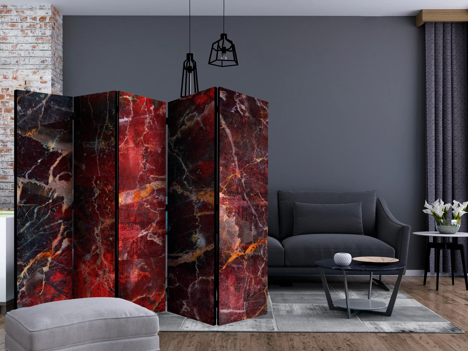 

Parawan 5-częściowy - Droga do piekła II [Room Dividers] (rozmiar 225x172)