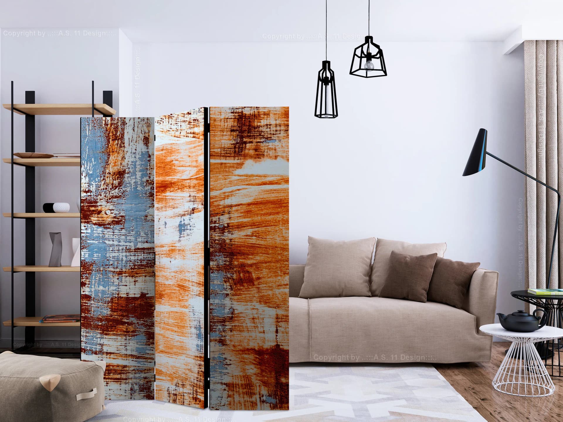 

Parawan 3-częściowy - Korozja [Room Dividers] (rozmiar 135x172)