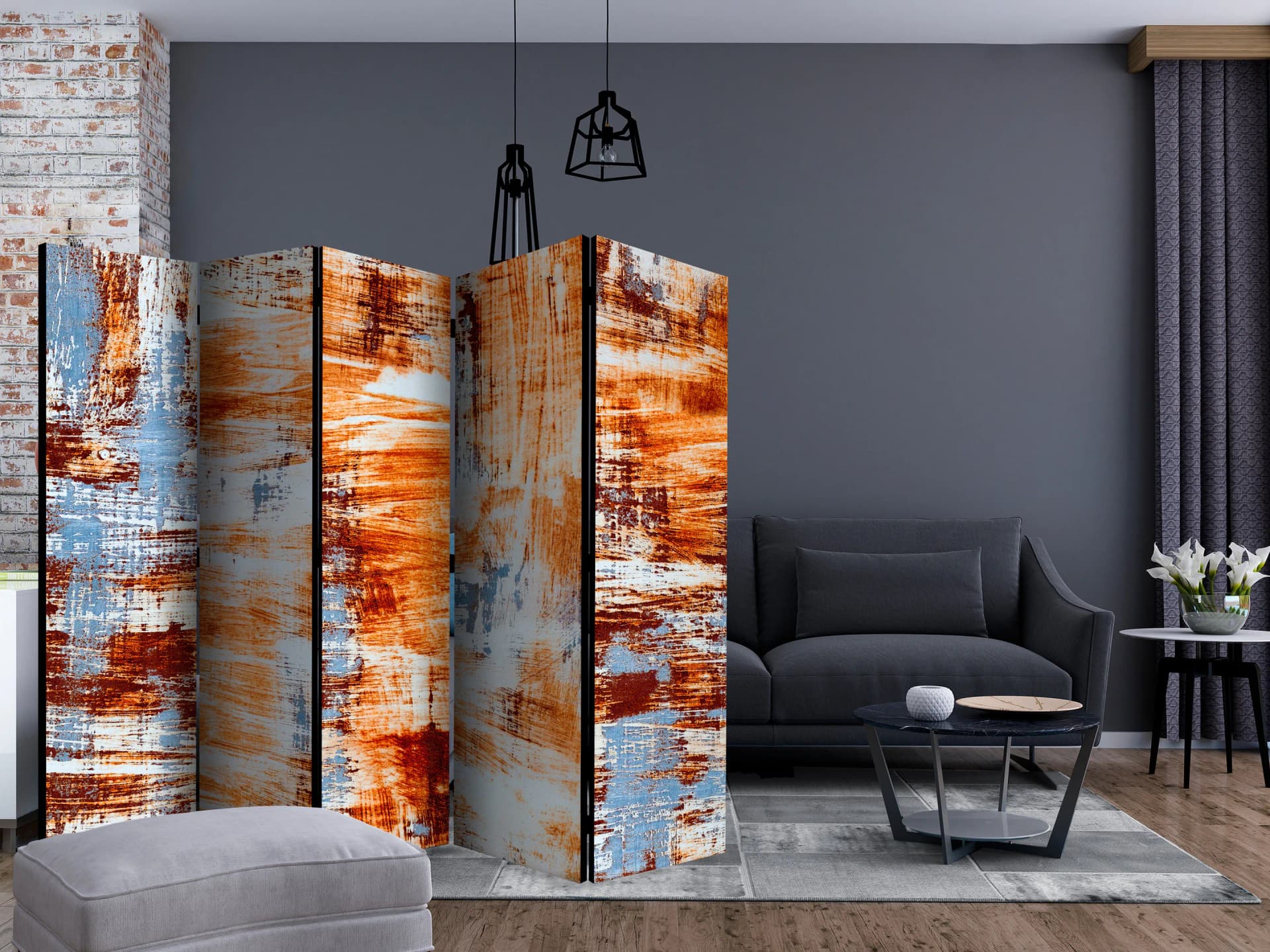 

Parawan 5-częściowy - Korozja II [Room Dividers] (rozmiar 225x172)