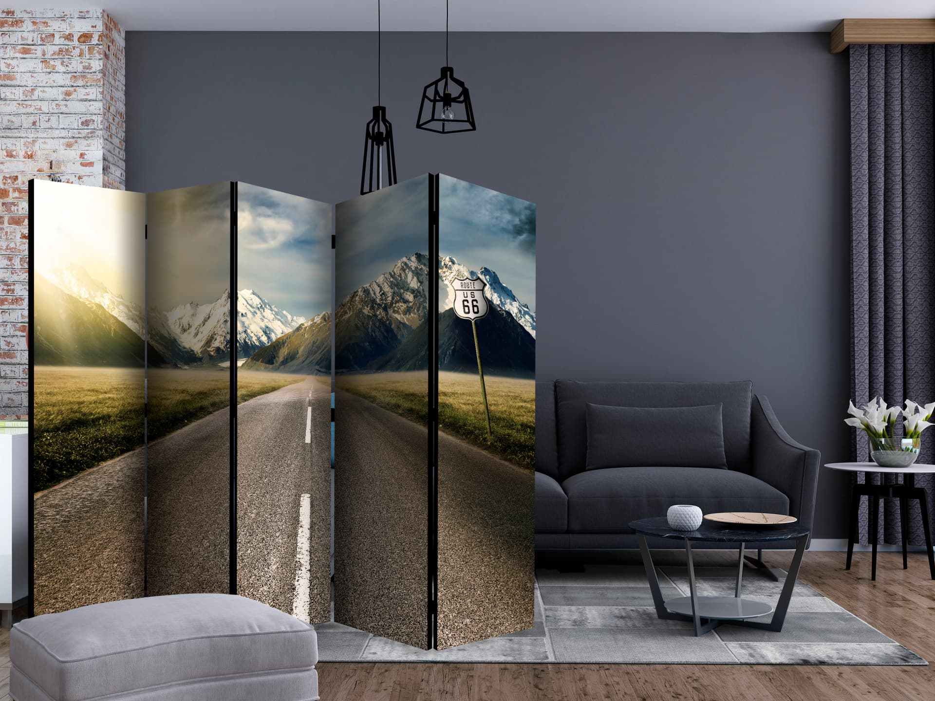 

Parawan 5-częściowy - Długa droga II [Room Dividers] (rozmiar 225x172)