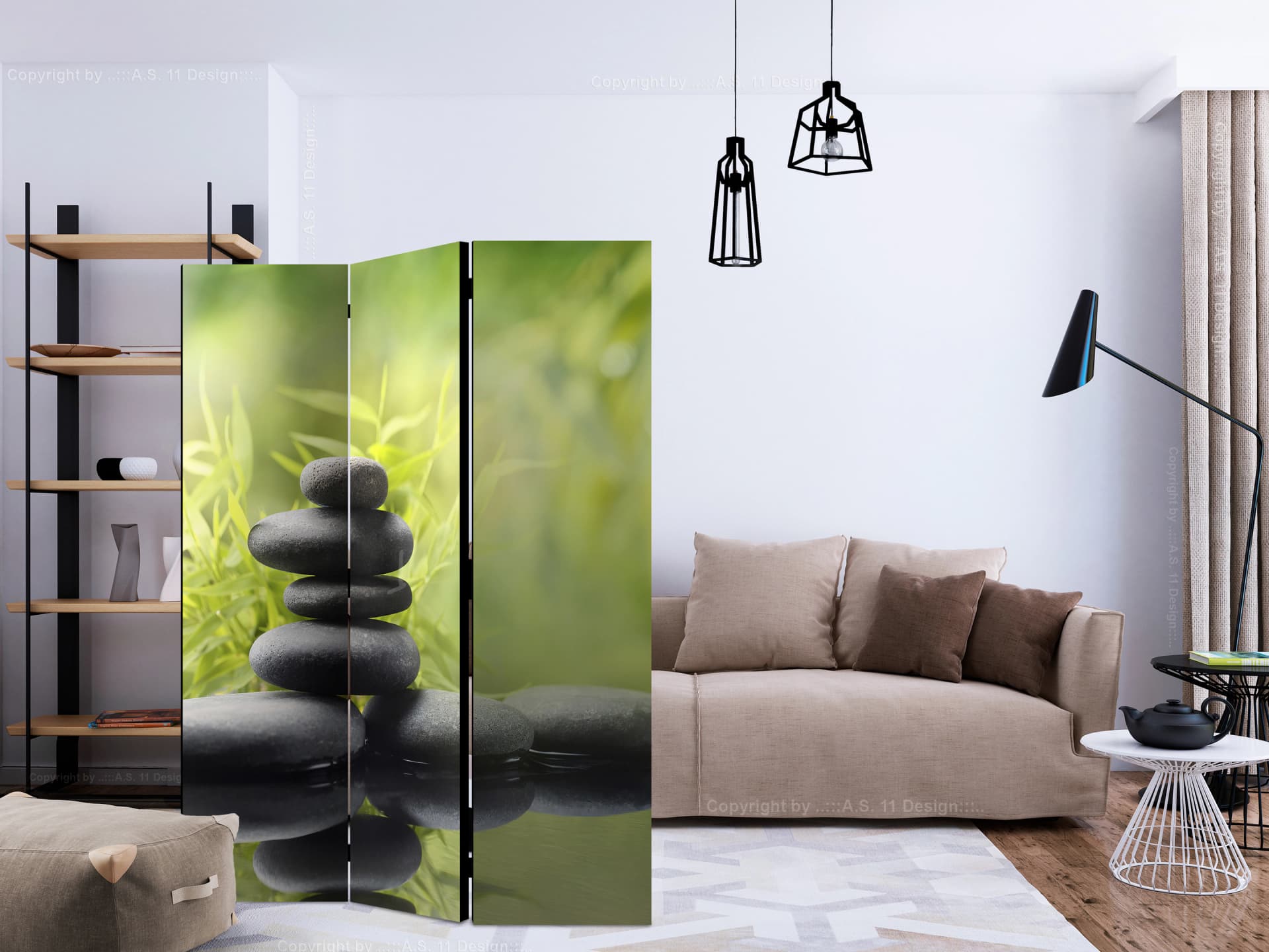 

Parawan 3-częściowy - Spokój natury [Room Dividers] (rozmiar 135x172)