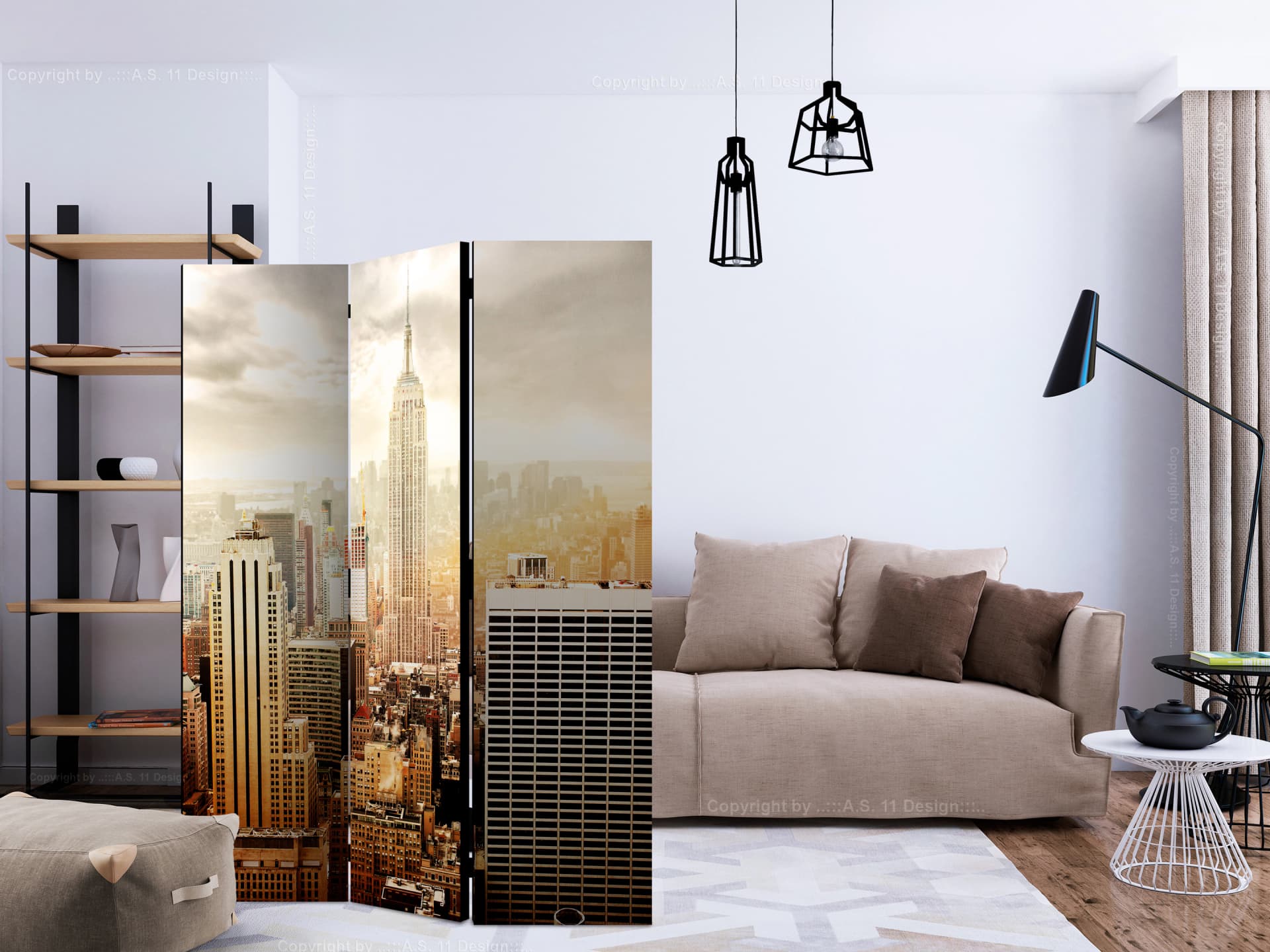 

Parawan 3-częściowy - Uczesane wiatrem [Room Dividers] (rozmiar 135x172)