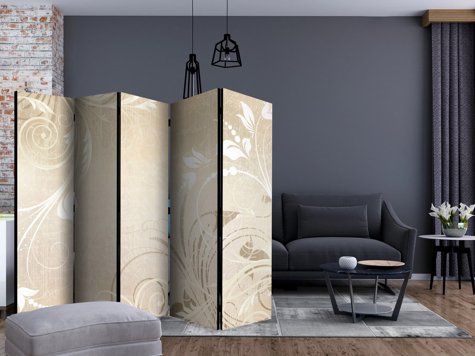 

Parawan 5-częściowy - Symfonia zmysłów II [Room Dividers] (rozmiar 225x172)