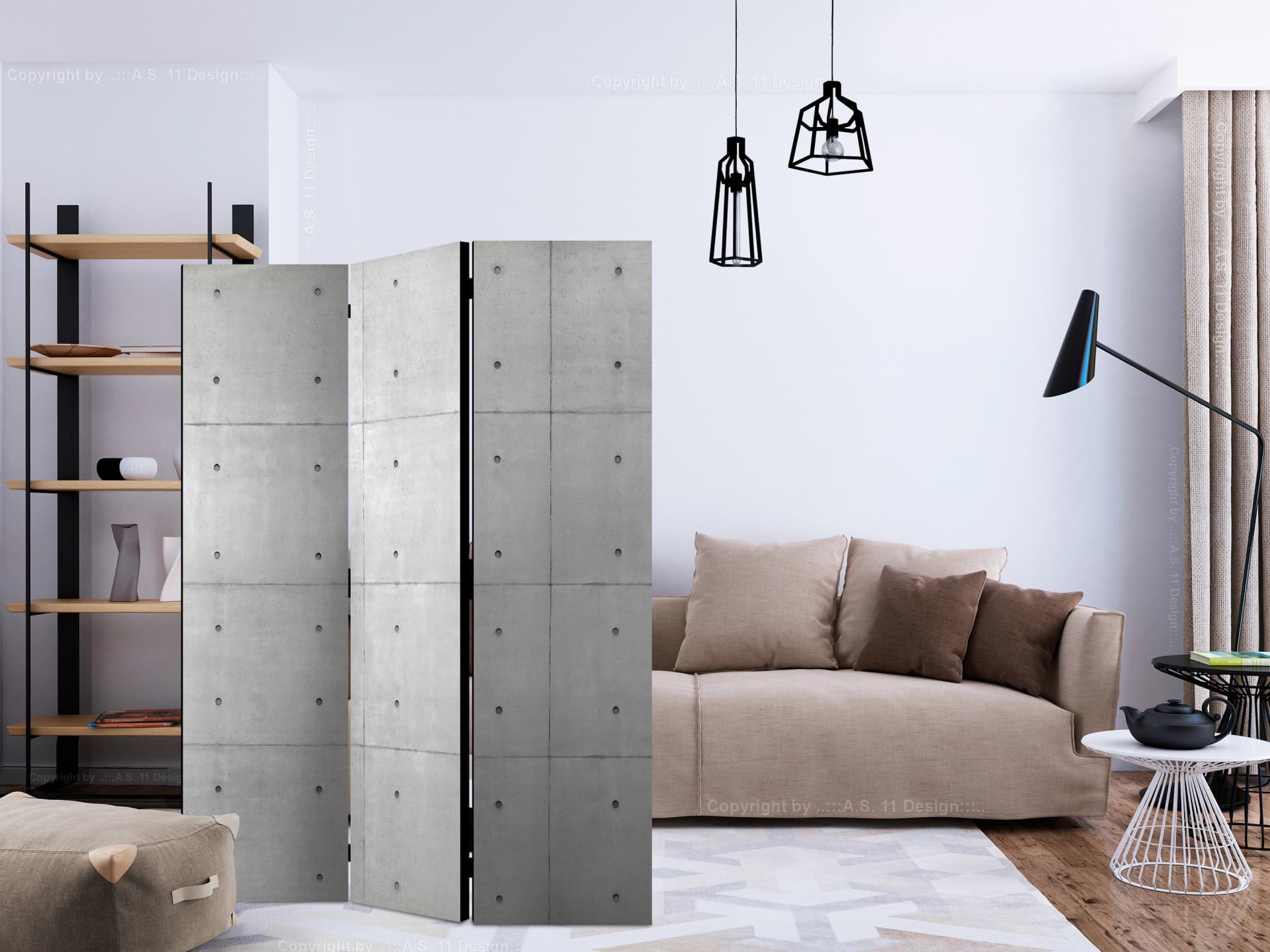 

Parawan 3-częściowy - Domino [Room Dividers] (rozmiar 135x172)