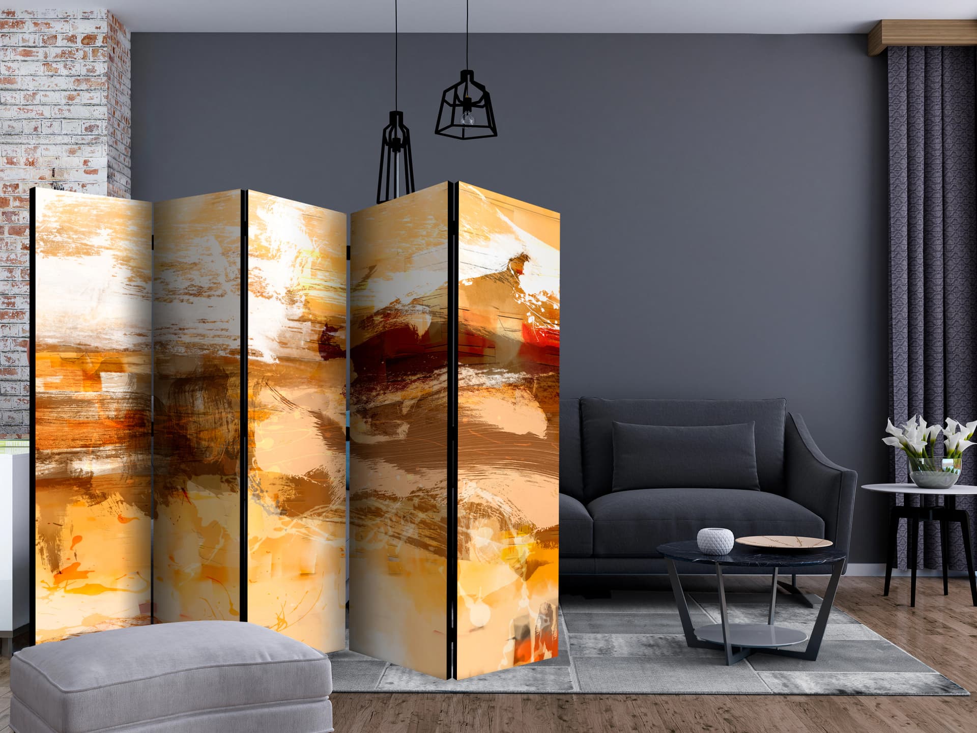 

Parawan 5-częściowy - Pustynna burza II [Room Dividers] (rozmiar 225x172)