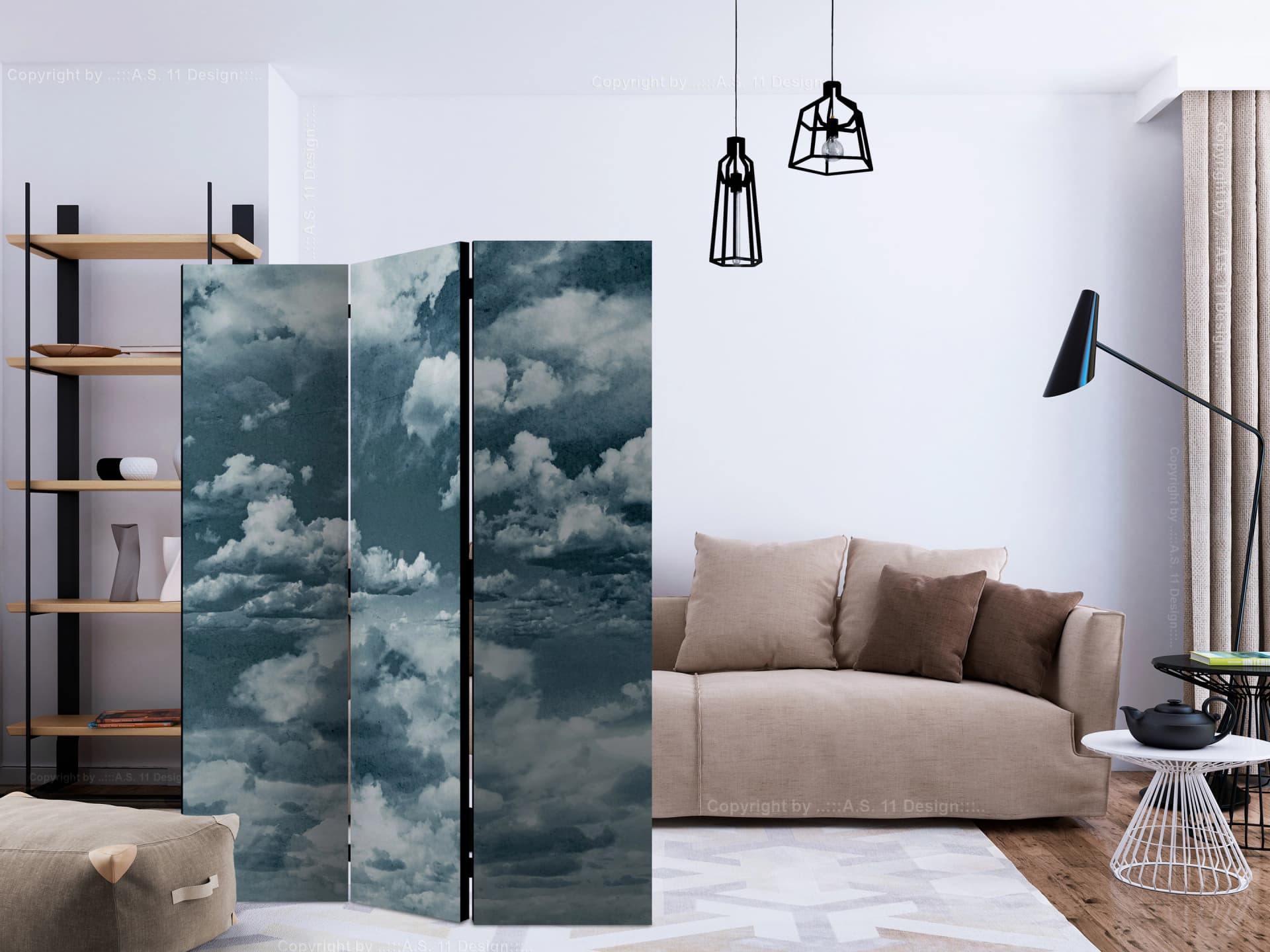 

Parawan 3-częściowy - Heaven, I'm in heaven... [Room Dividers] (rozmiar 135x172)