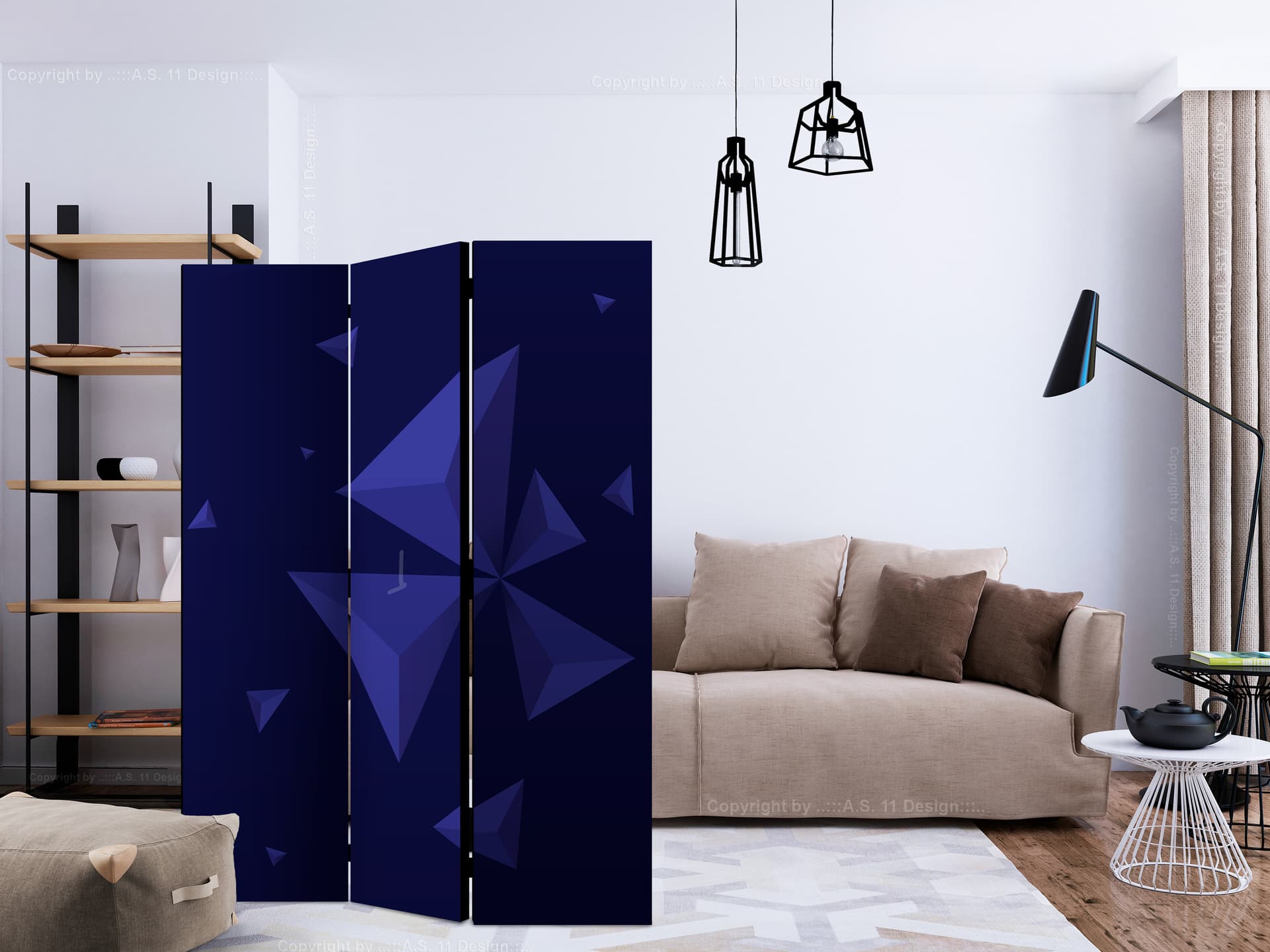 

Parawan 3-częściowy - Deszcz meteorytów [Room Dividers] (rozmiar 135x172)
