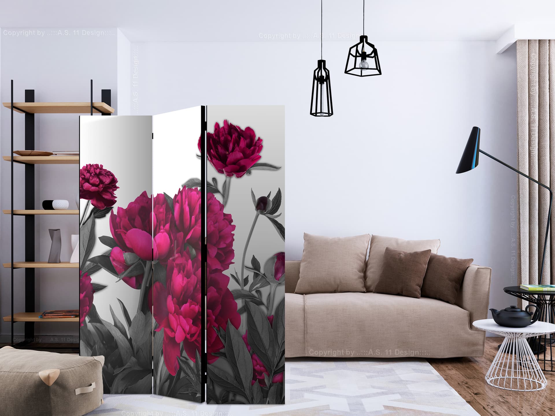 

Parawan 3-częściowy - Bujna łąka [Room Dividers] (rozmiar 135x172)
