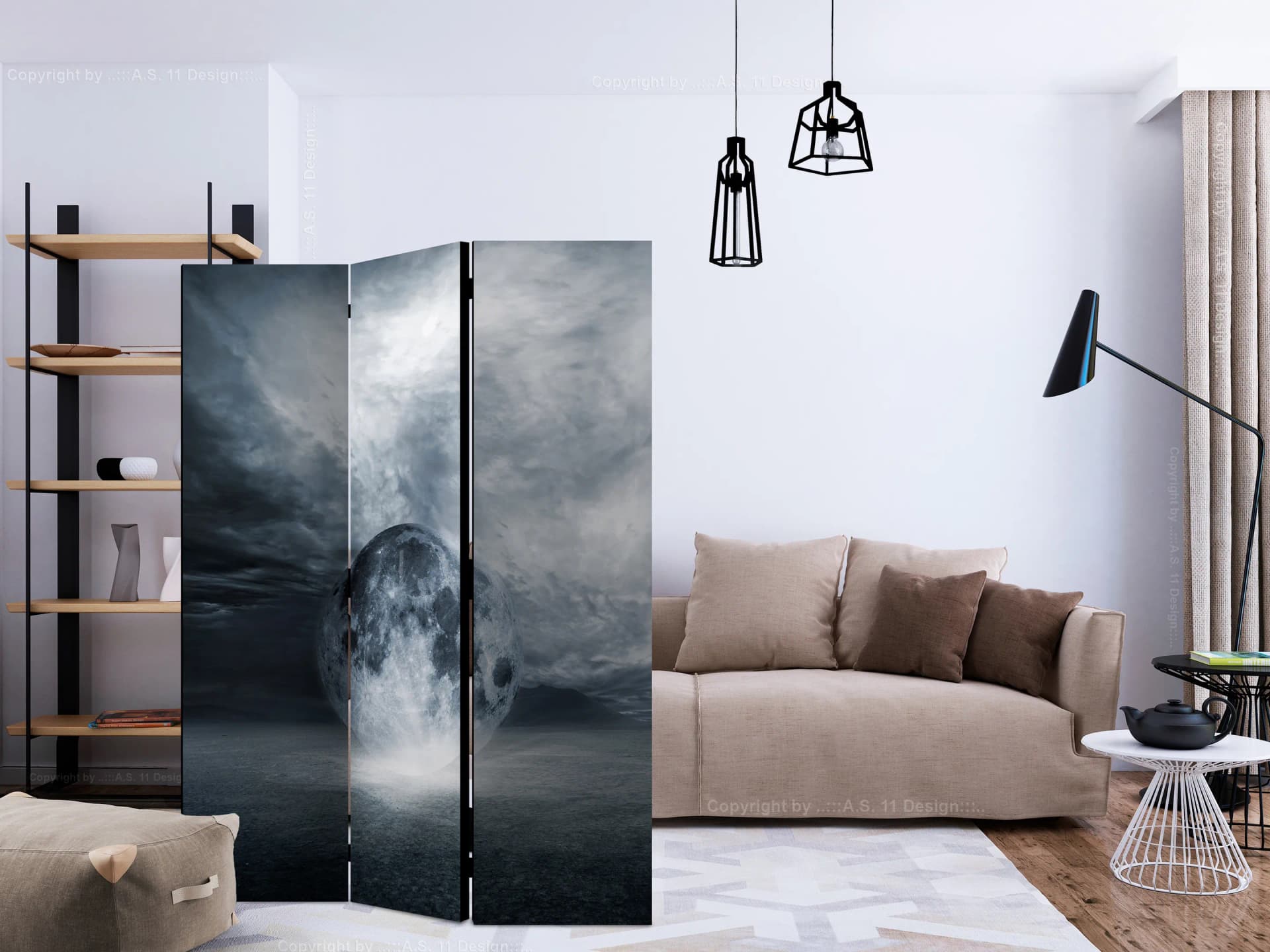 

Parawan 3-częściowy - Zaginiona planeta [Room Dividers] (rozmiar 135x172)