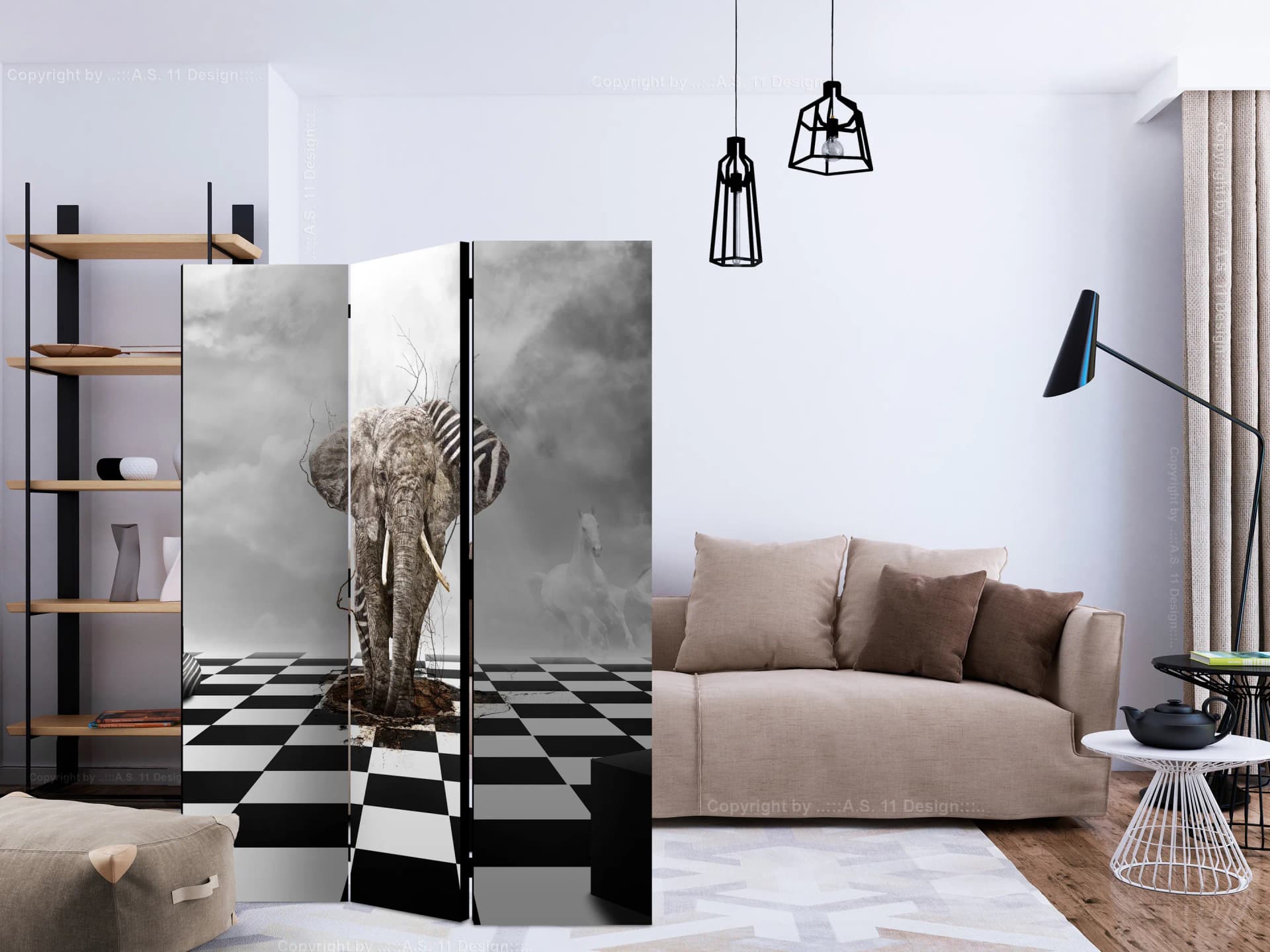 

Parawan 3-częściowy - Ucieczka z Afryki [Room Dividers] (rozmiar 135x172)