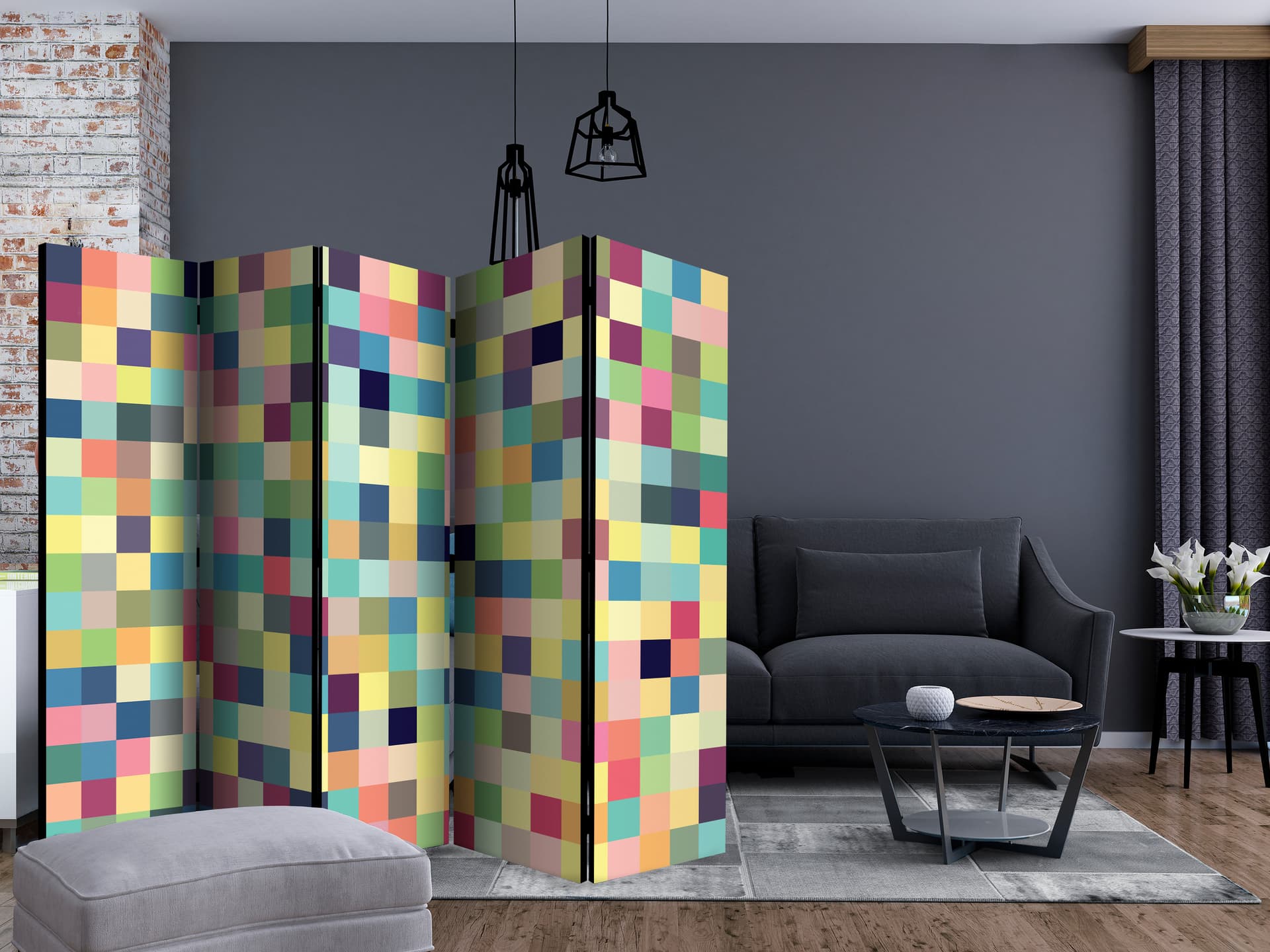 

Parawan 5-częściowy - Millions of colors II [Room Dividers] (rozmiar 225x172)