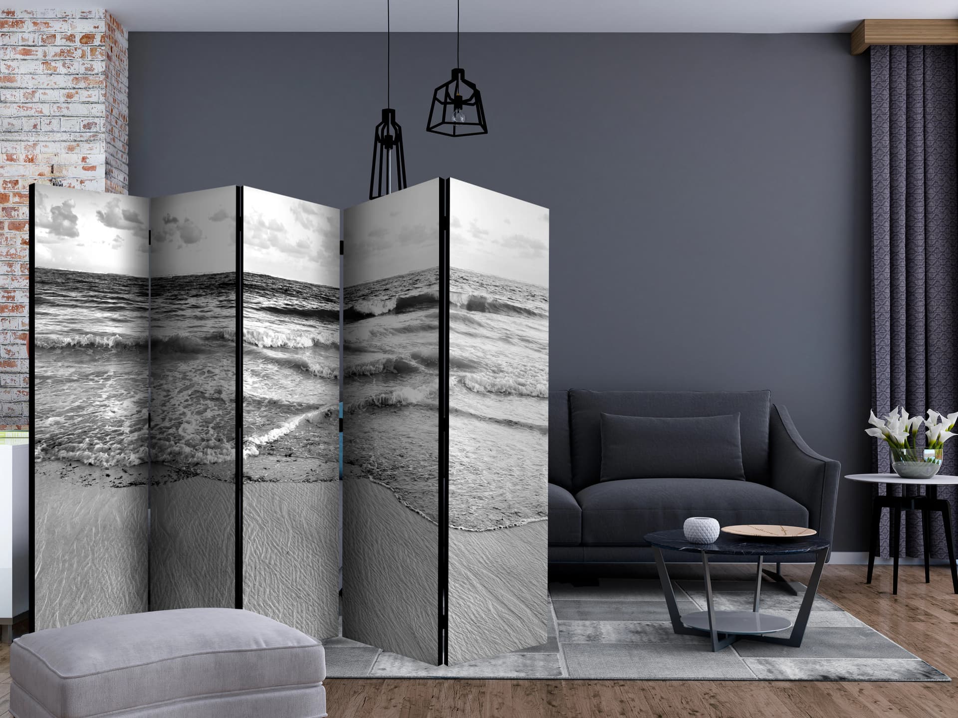 

Parawan 5-częściowy - Subtelne popołudnie II [Room Dividers] (rozmiar 225x172)