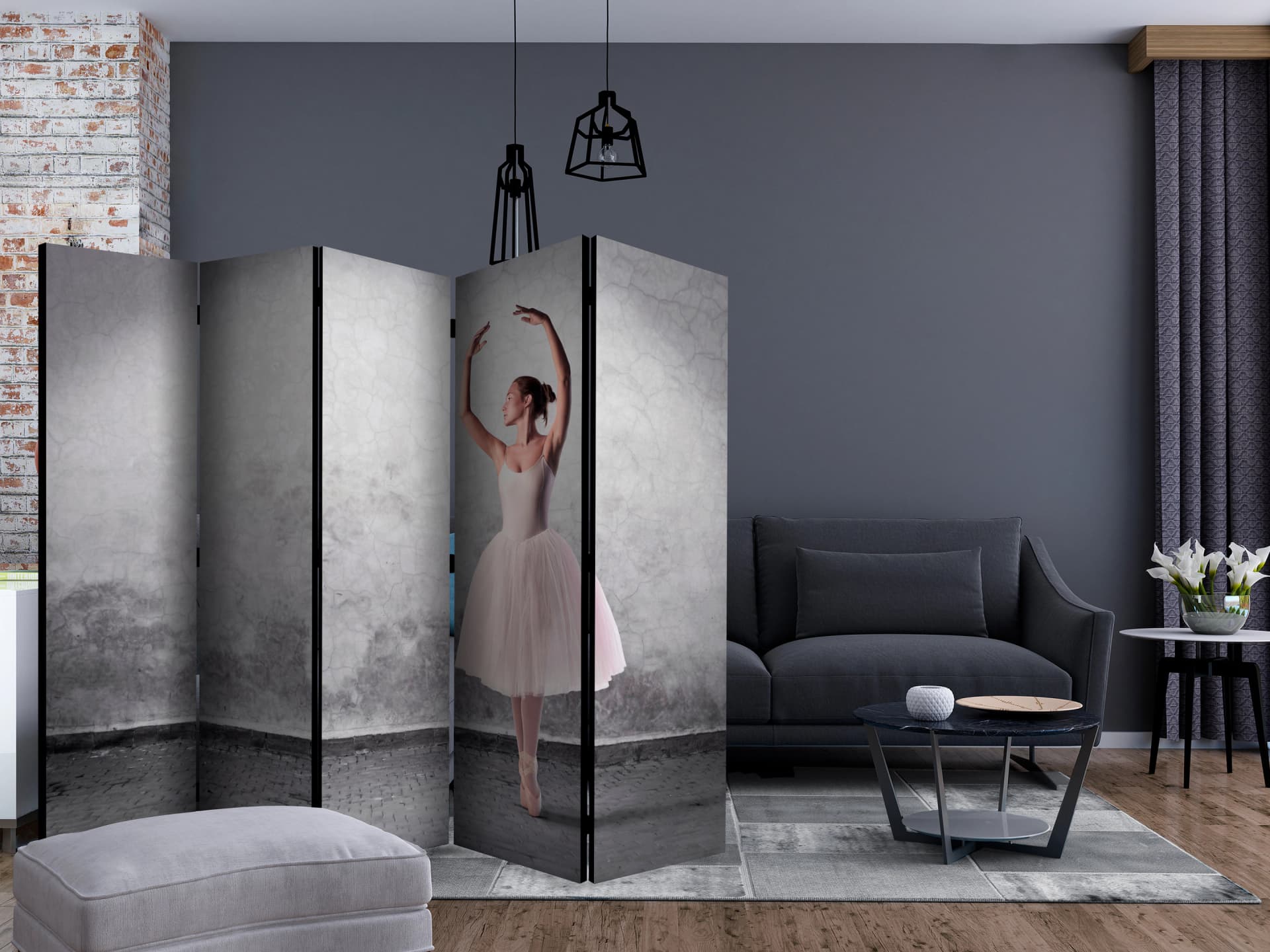 

Parawan 5-częściowy - Baletnica niczym z obrazu Degas II [Room Dividers] (rozmiar 225x172)