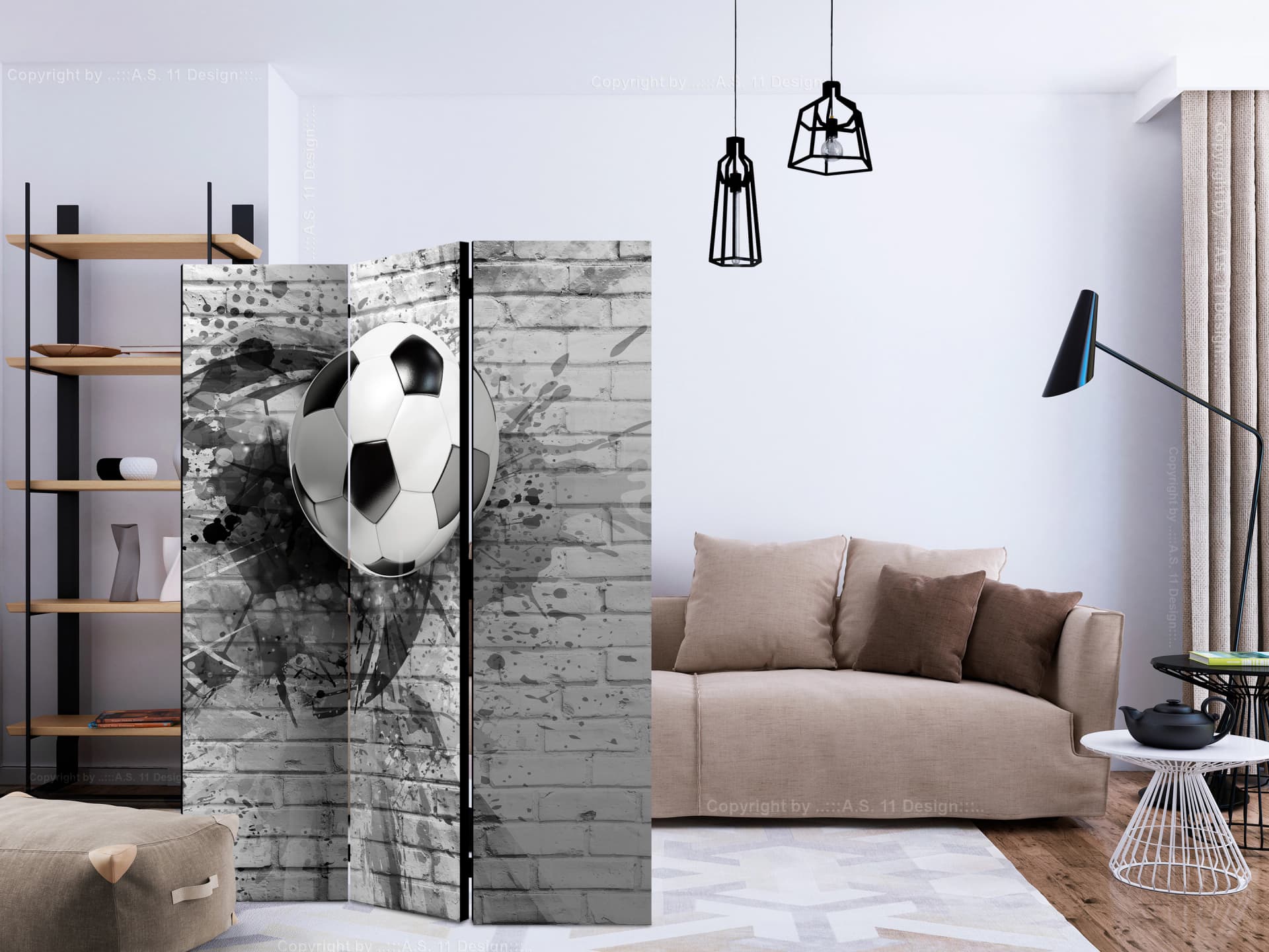

Parawan 3-częściowy - Dynamika futbolu [Room Dividers] (rozmiar 135x172)
