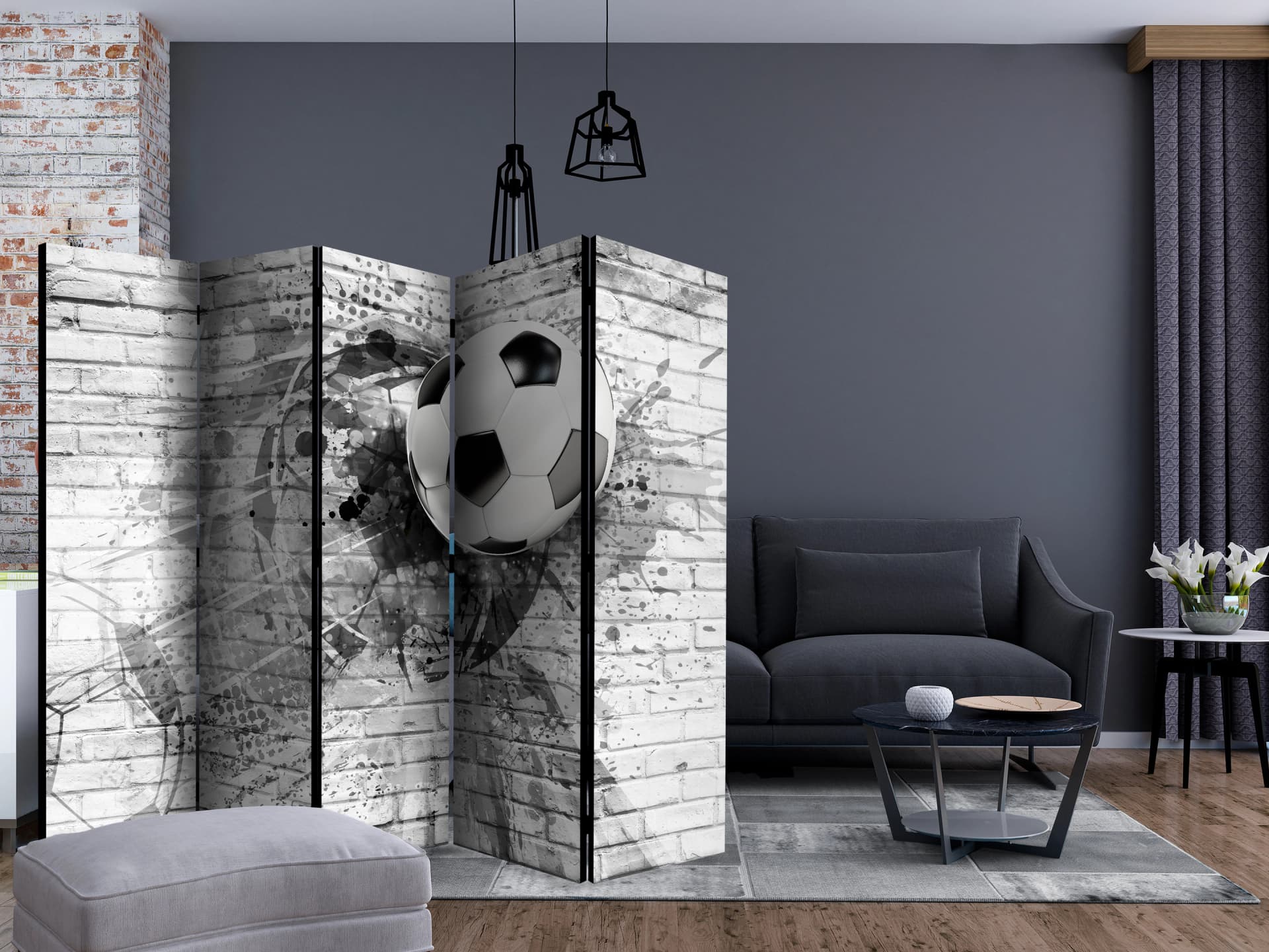 

Parawan 5-częściowy - Dynamika futbolu II [Room Dividers] (rozmiar 225x172)