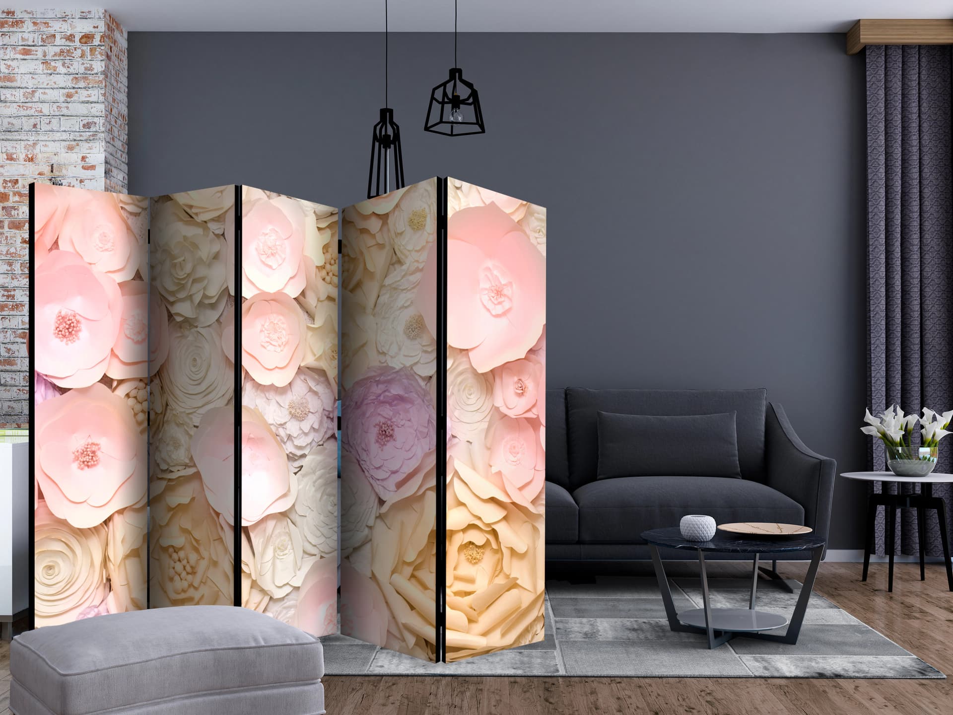 

Parawan 5-częściowy - Bukiet kwiatów II [Room Dividers] (rozmiar 225x172)