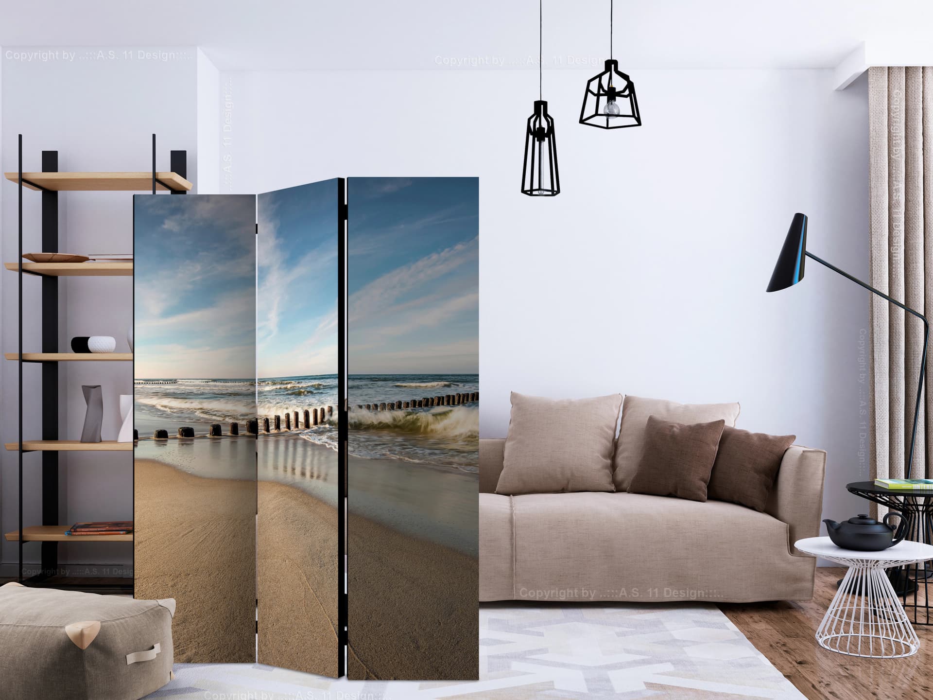 

Parawan 3-częściowy - Morska bryza [Room Dividers] (rozmiar 135x172)