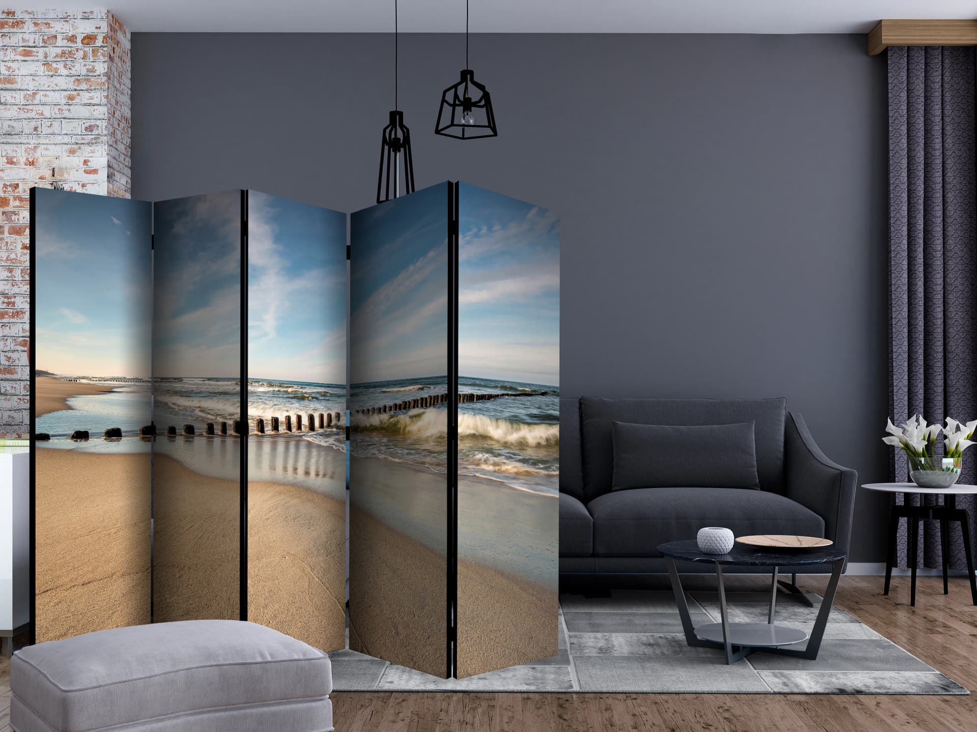 

Parawan 5-częściowy - Morska bryza II [Room Dividers] (rozmiar 225x172)