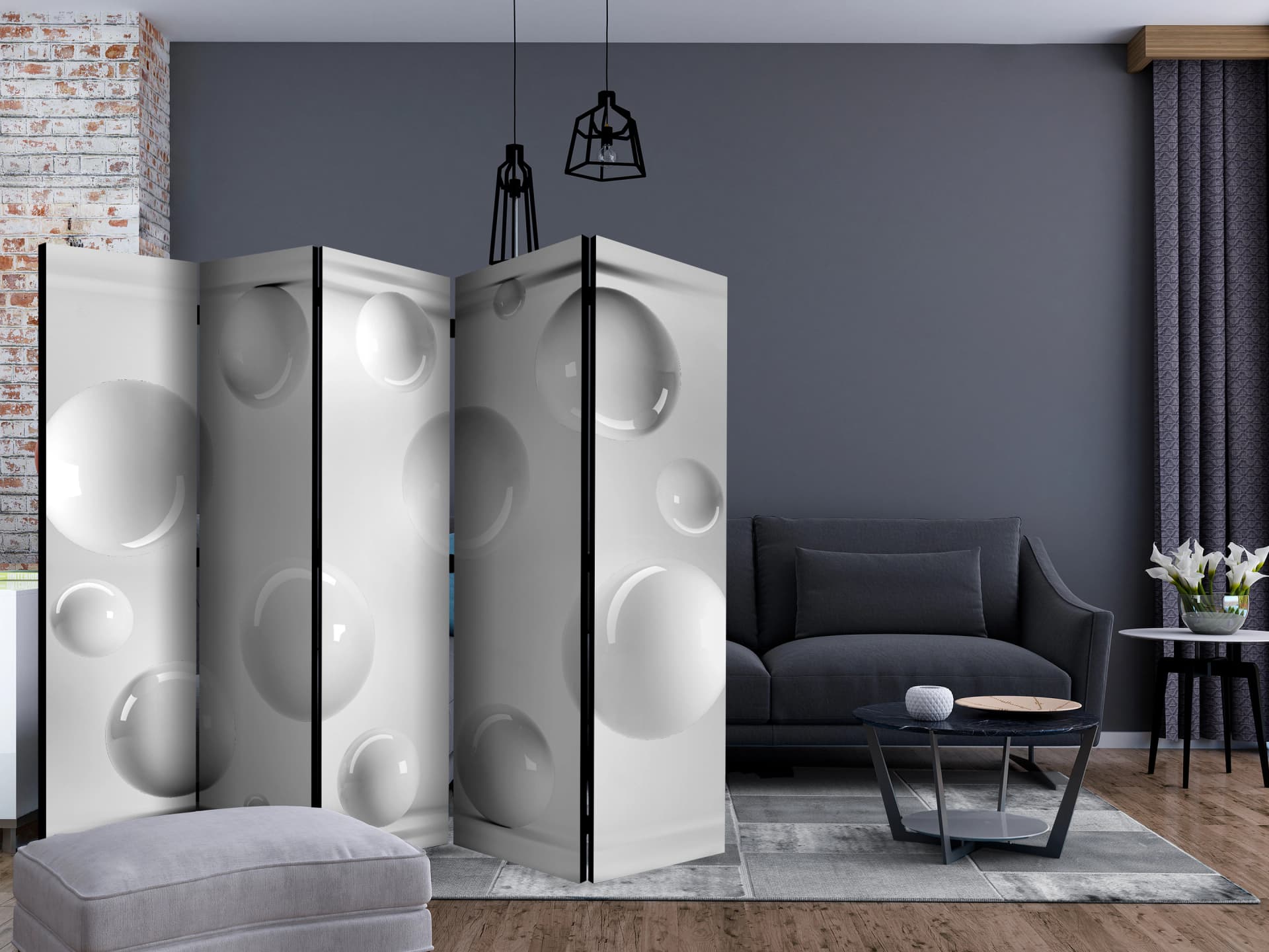 

Parawan 5-częściowy - Bile II [Room Dividers] (rozmiar 225x172)