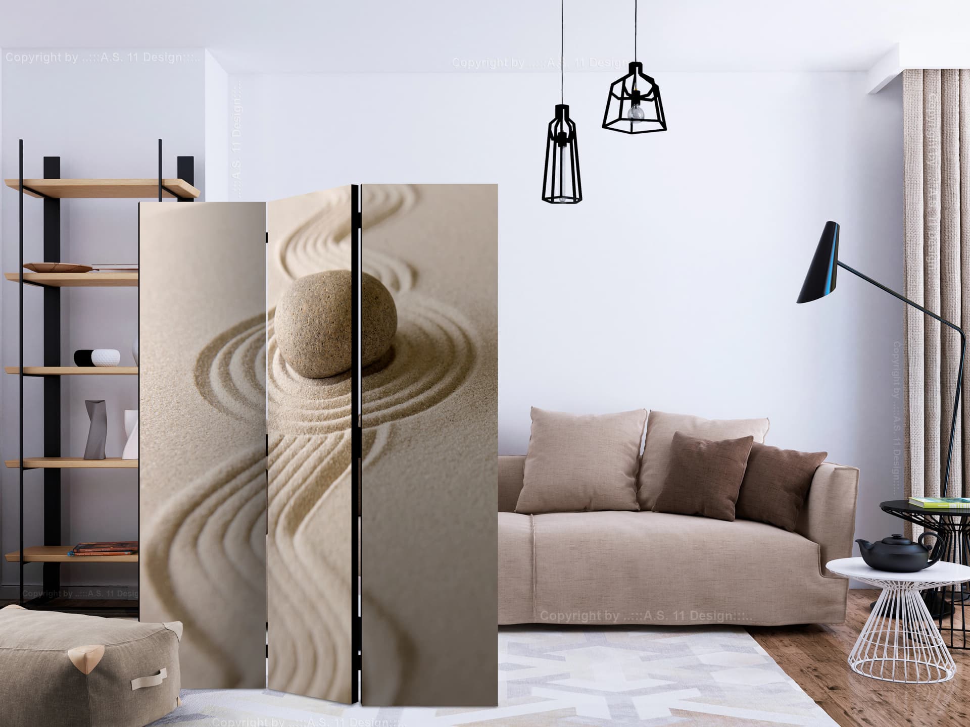 

Parawan 3-częściowy - Zen: Równowaga [Room Dividers] (rozmiar 135x172)