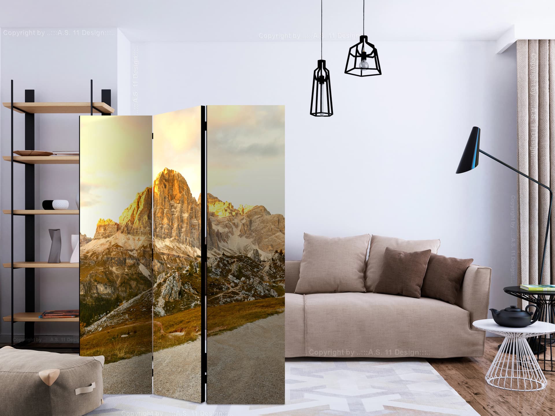 

Parawan 3-częściowy - Piękne Dolomity [Room Dividers] (rozmiar 135x172)